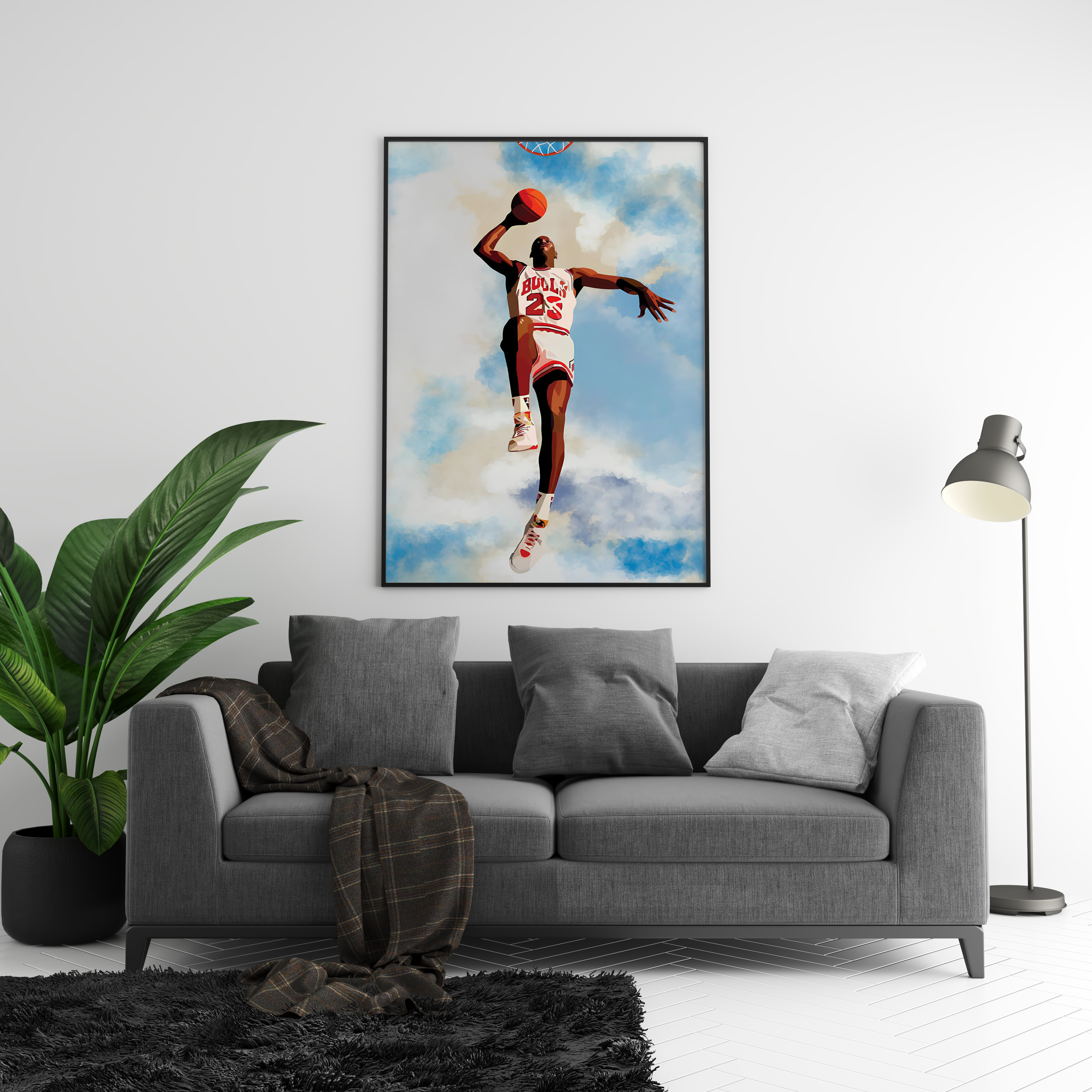 Jordan Bulls Fly Poster | Hype Posters