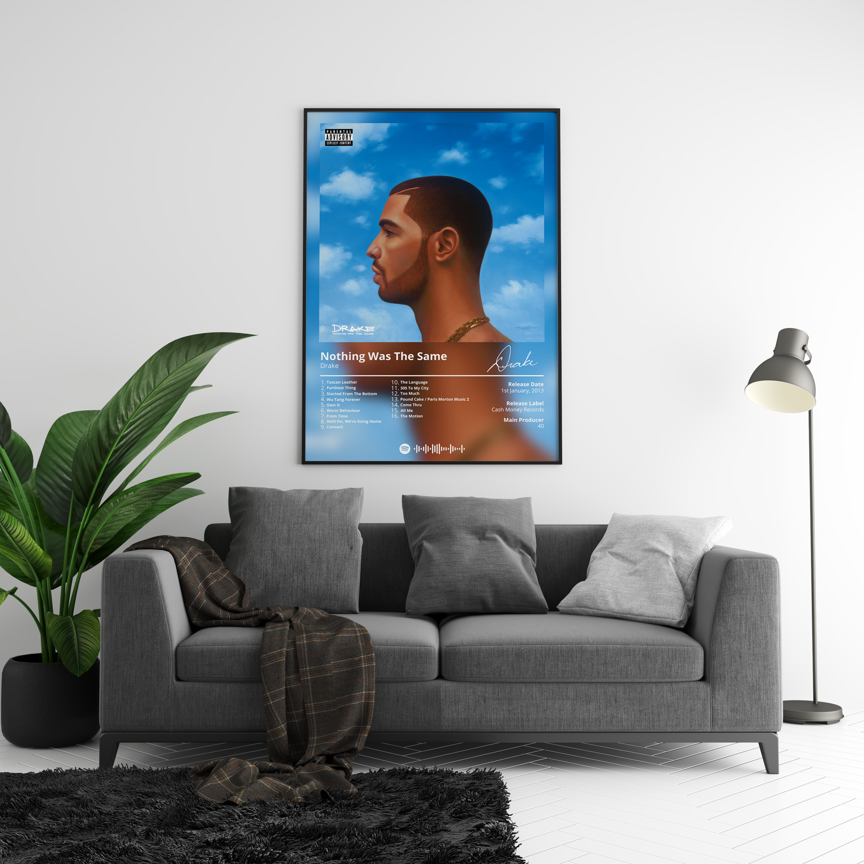 Drake 'Nothing Was The Same' Album Poster | Hype Posters