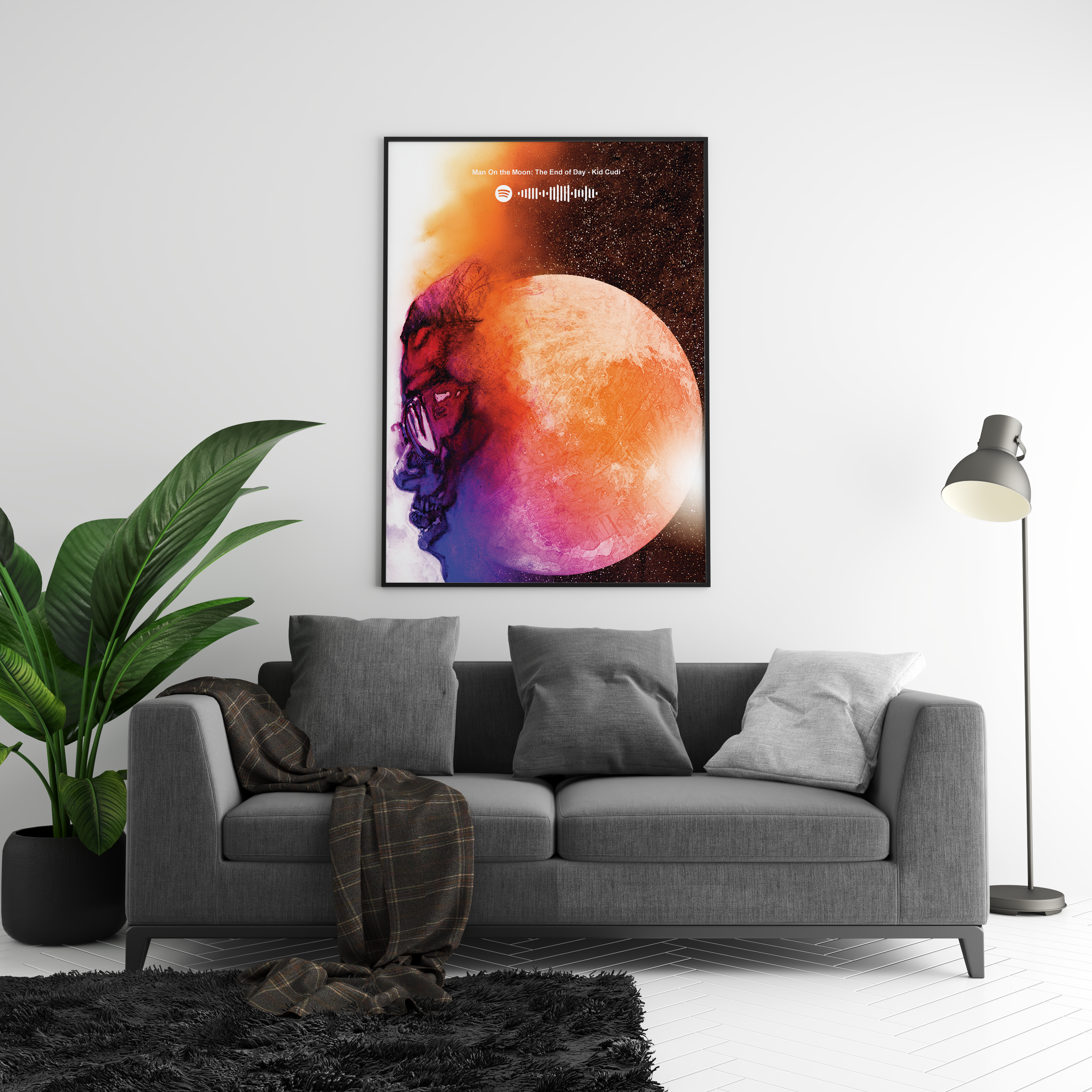Kid Cudi 'Man On The Moon: The End Of Day' Spotify Poster | Hype Posters