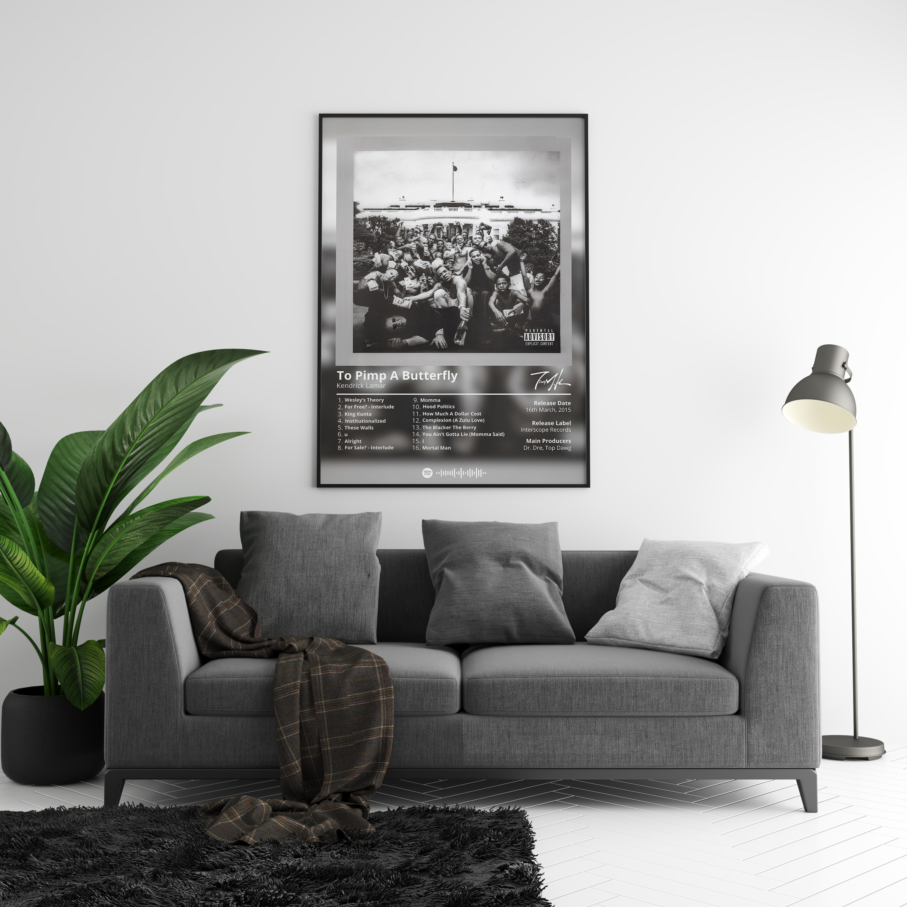 Kendrick Lamar - "To Pimp A Butterfly" Album Poster | Hype Posters