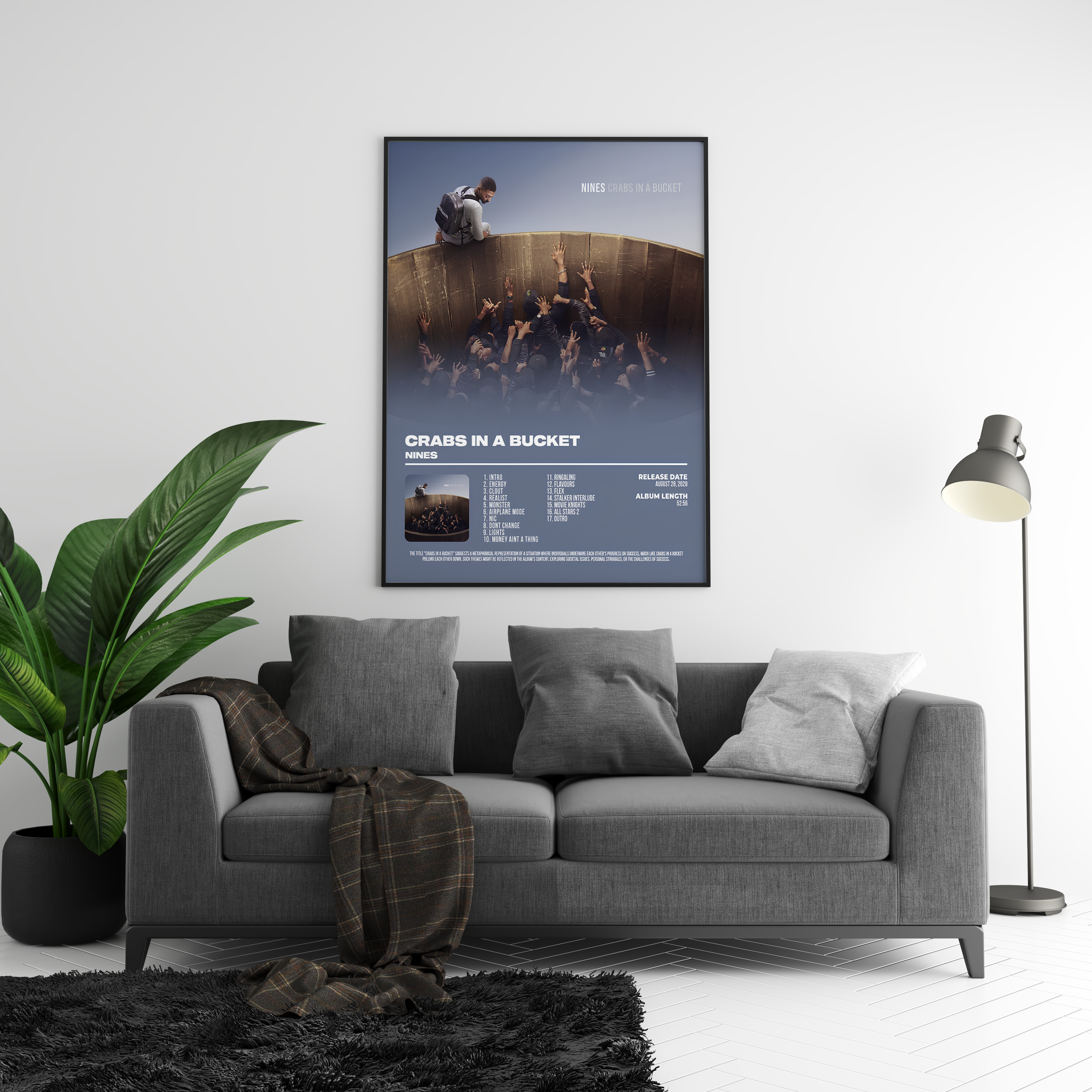 Nines - "Crabs In A Bucket" Album Poster | Hype Posters