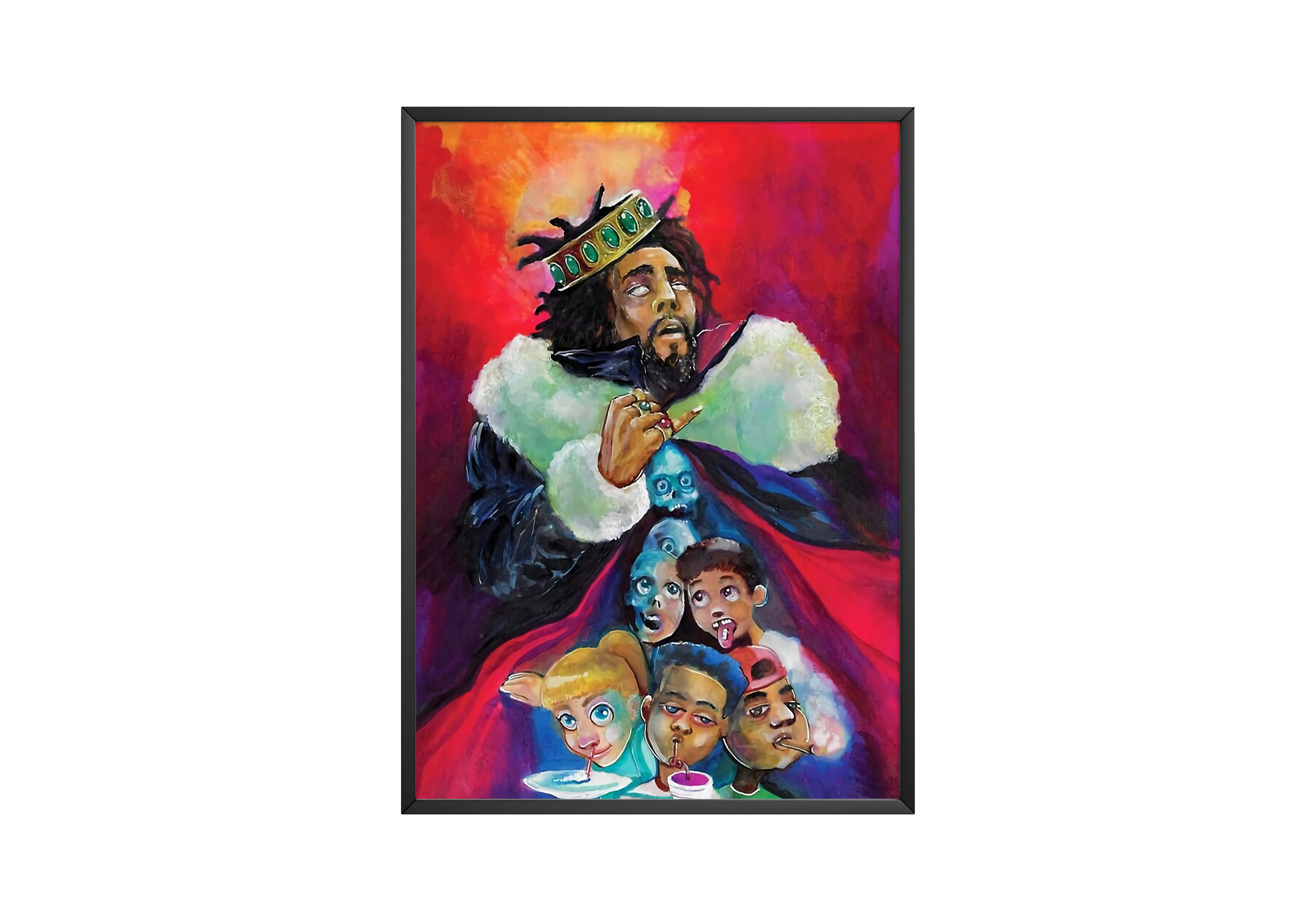 J Cole - Painted Poster | Hype Posters