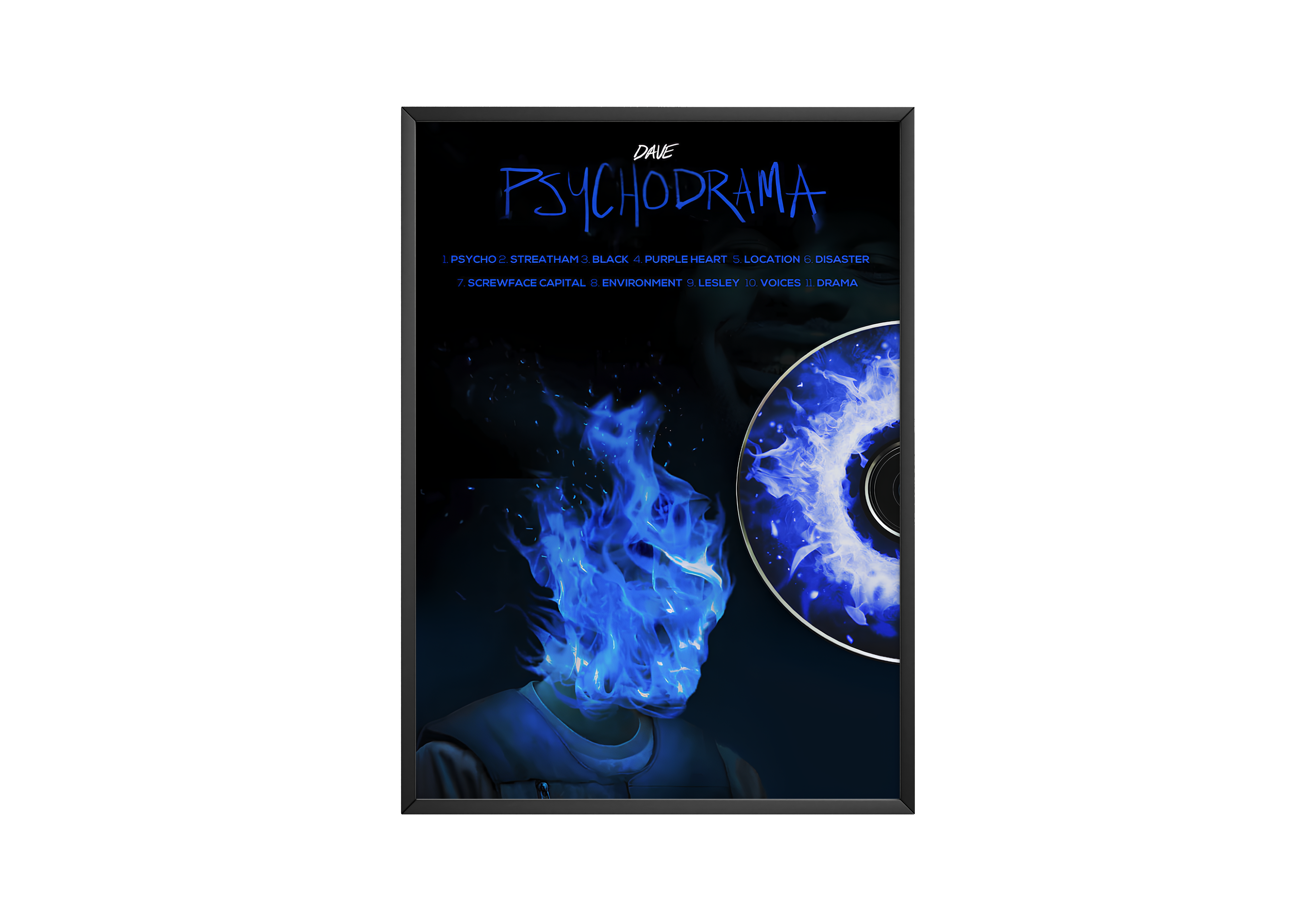 Dave - "PSYCHODRAMA" Album Poster | Hype Posters