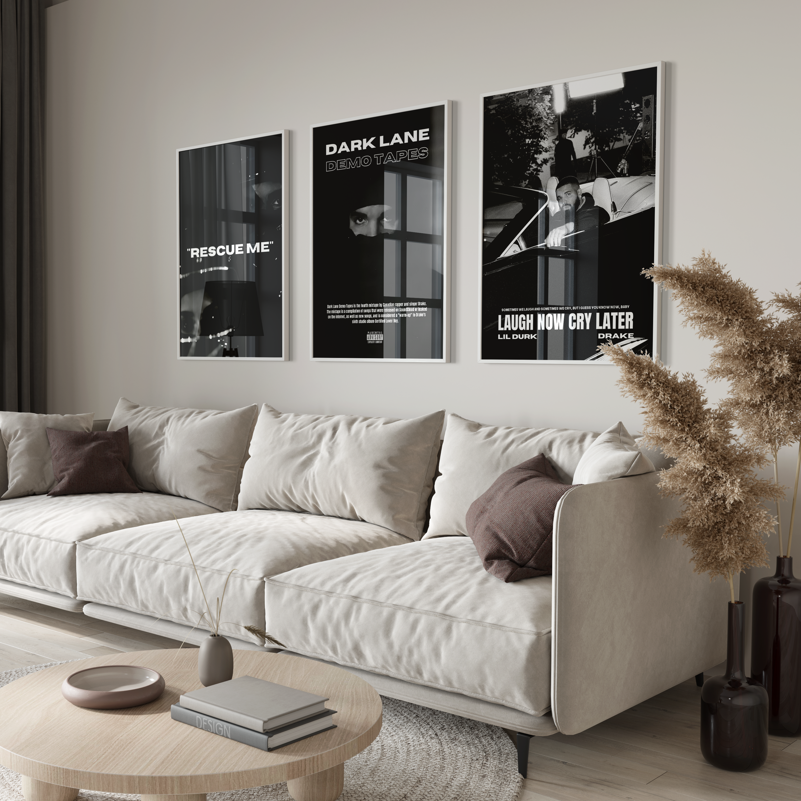 Drake 'Dark Lane' Aesthetic Poster Set | Hype Posters