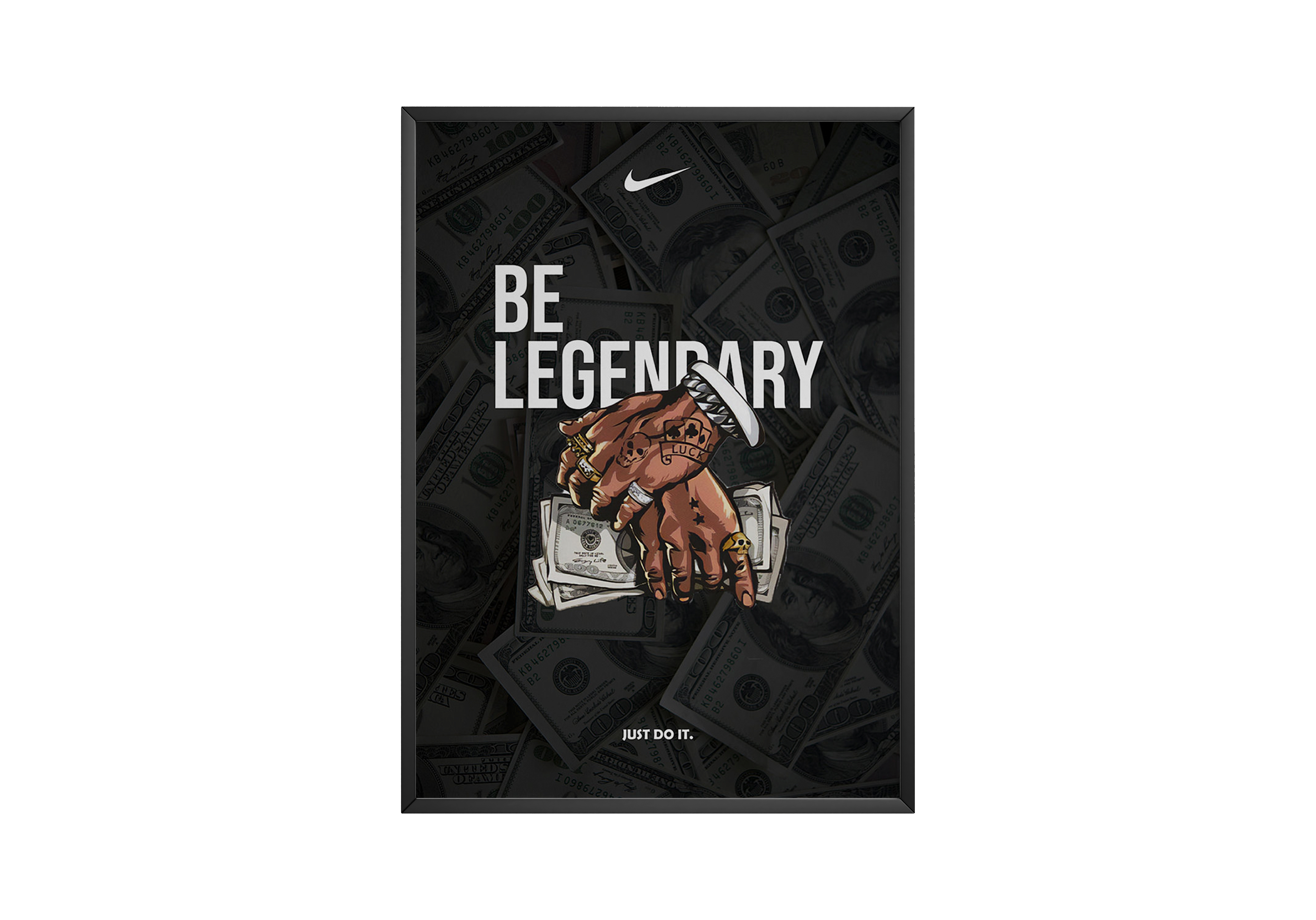 Be Legendary Money Nike Poster | Hype Posters