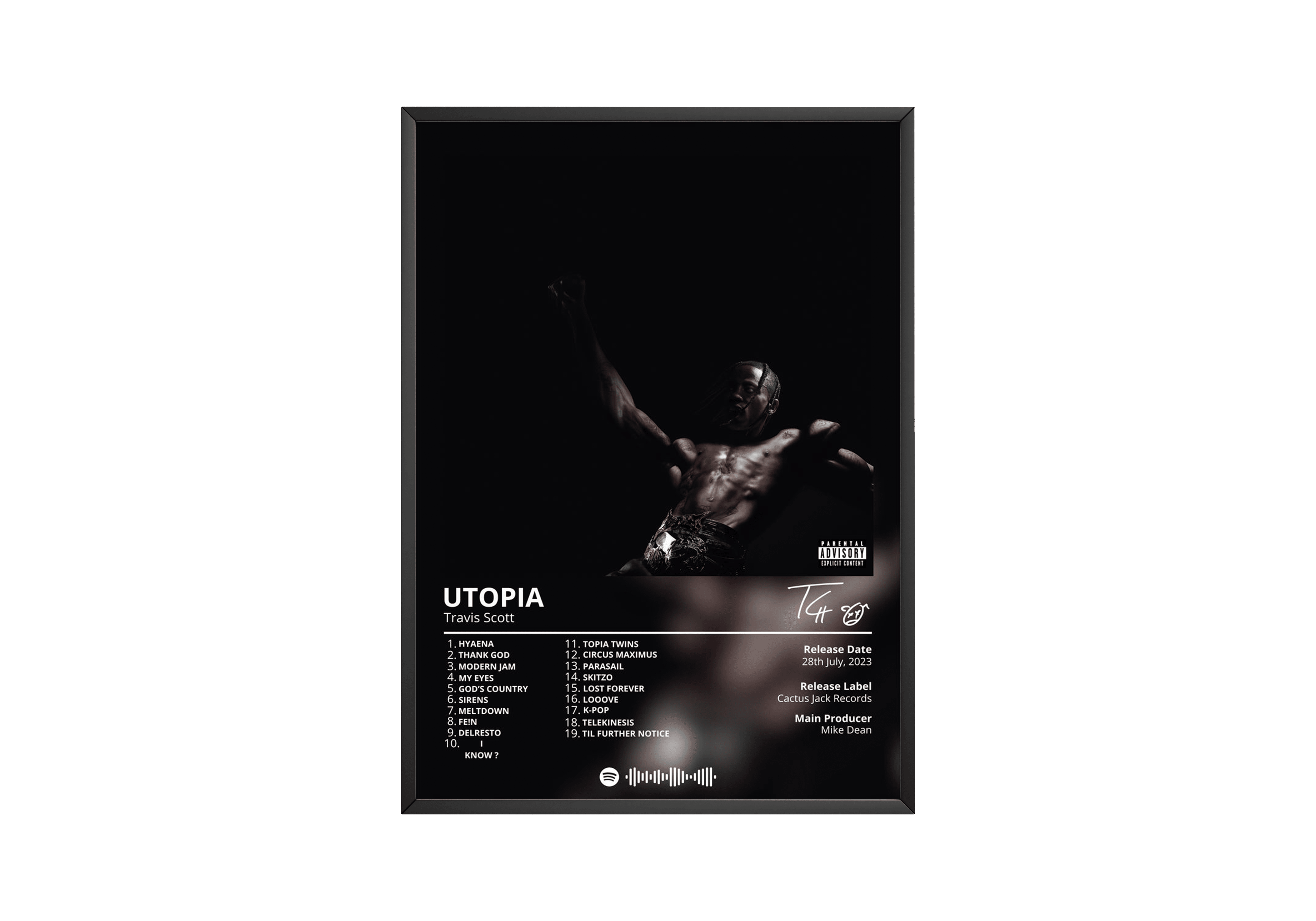 Travis Scott 'Utopia' Album Poster | Hype Posters