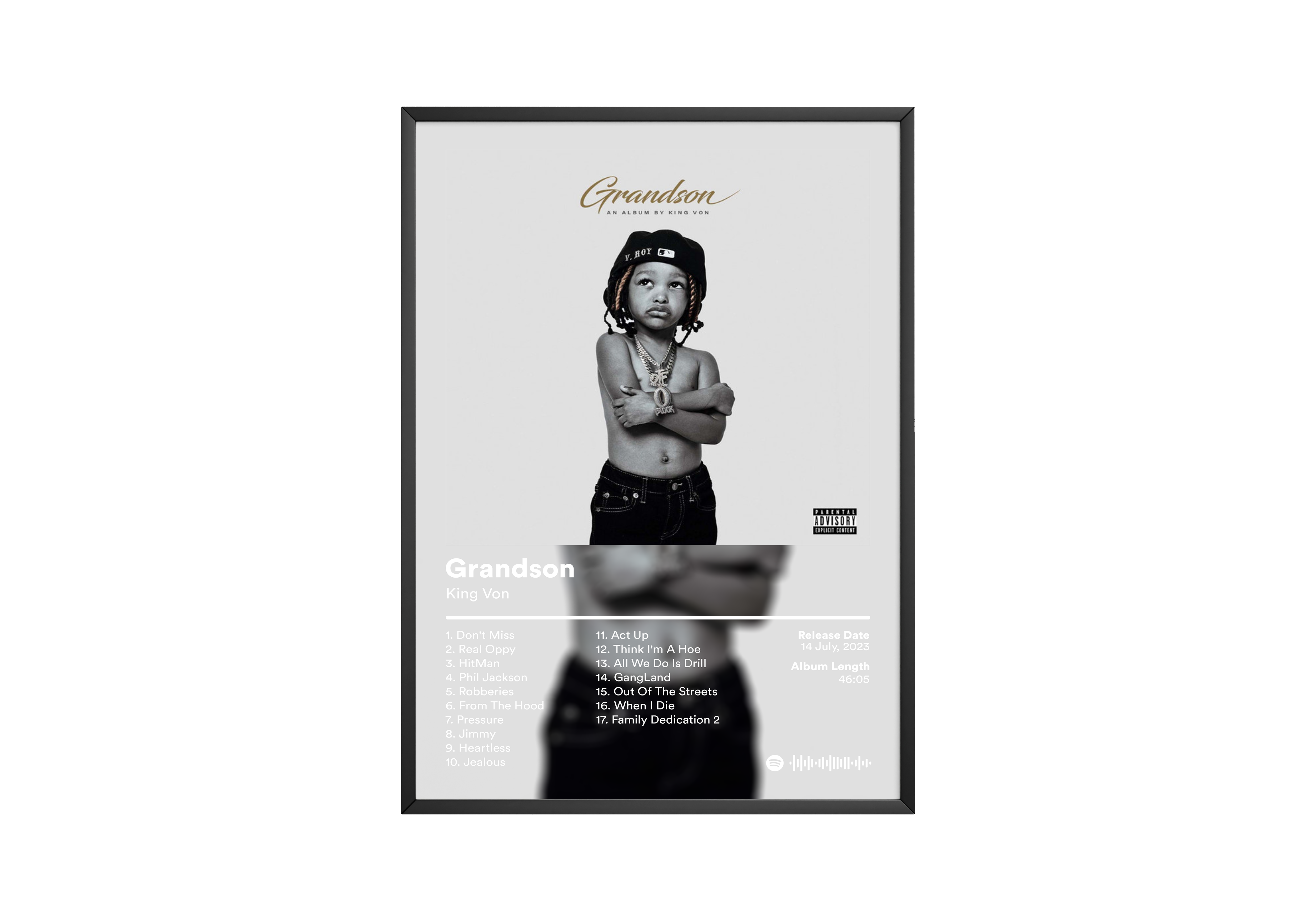 King Von 'Grandson' Album Poster | Hype Posters