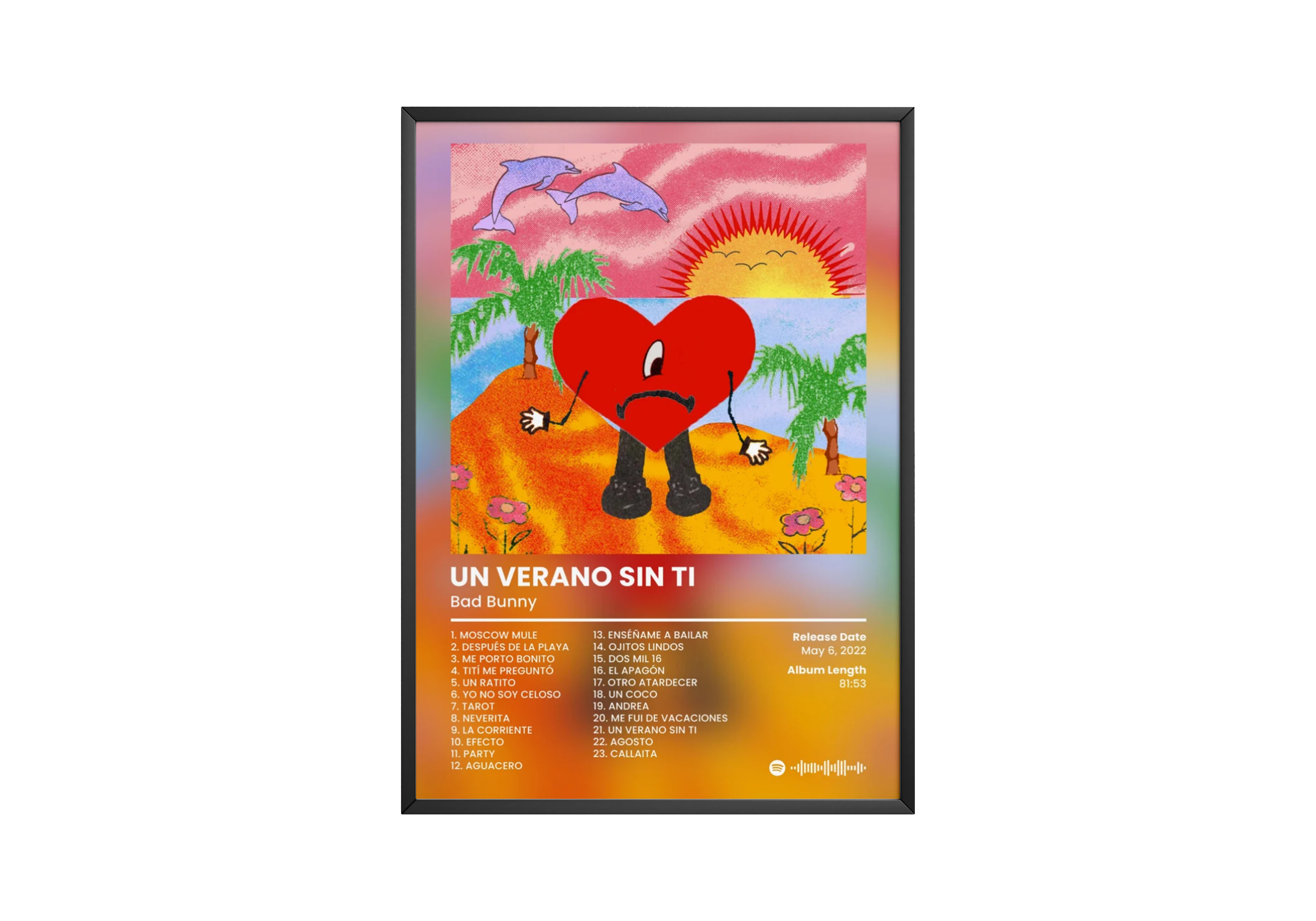 Bad Bunny 'Un Verano Sin Ti' Album Poster | Hype Posters