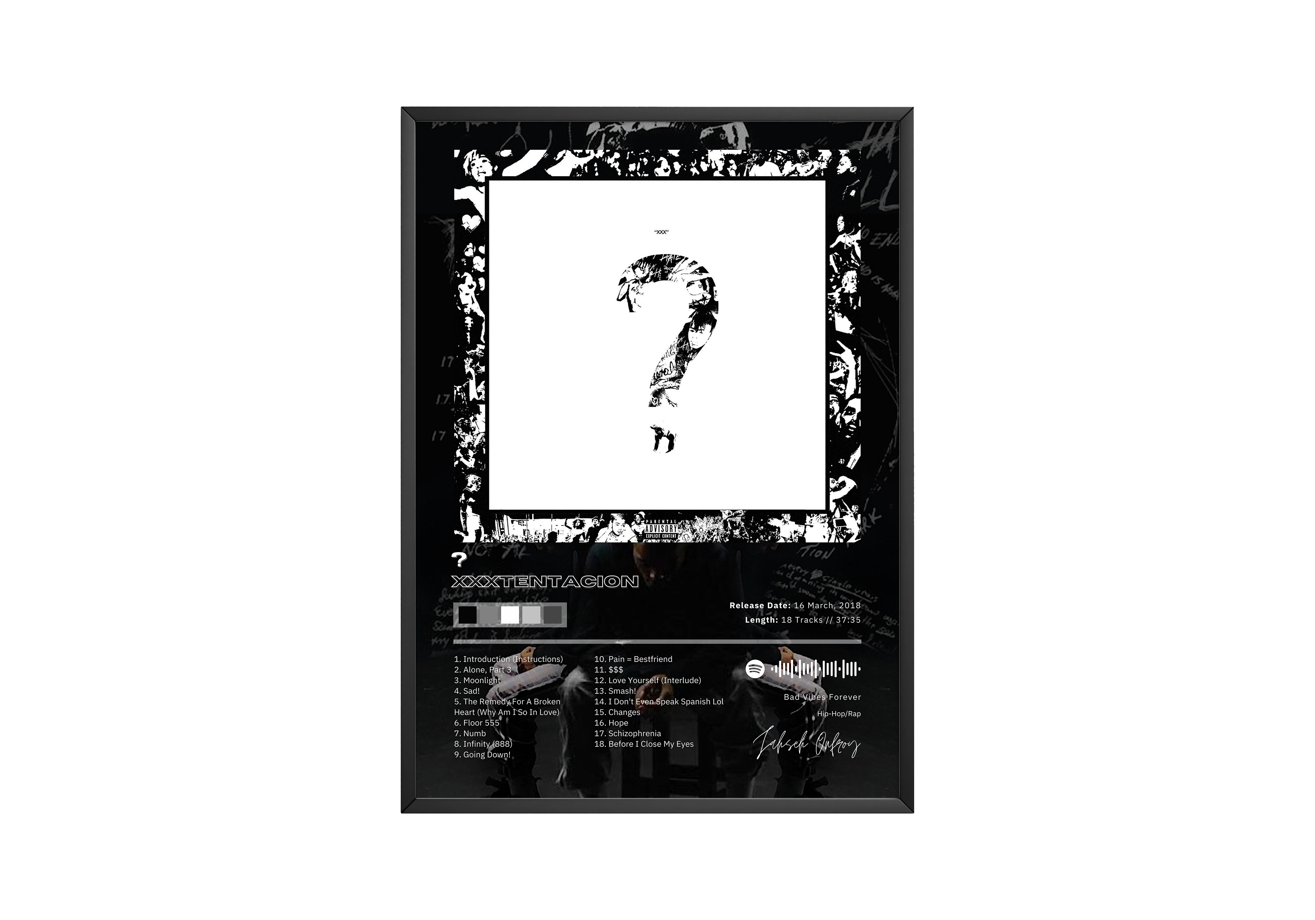 XXXTENTACION '?' Album Poster | Hype Posters