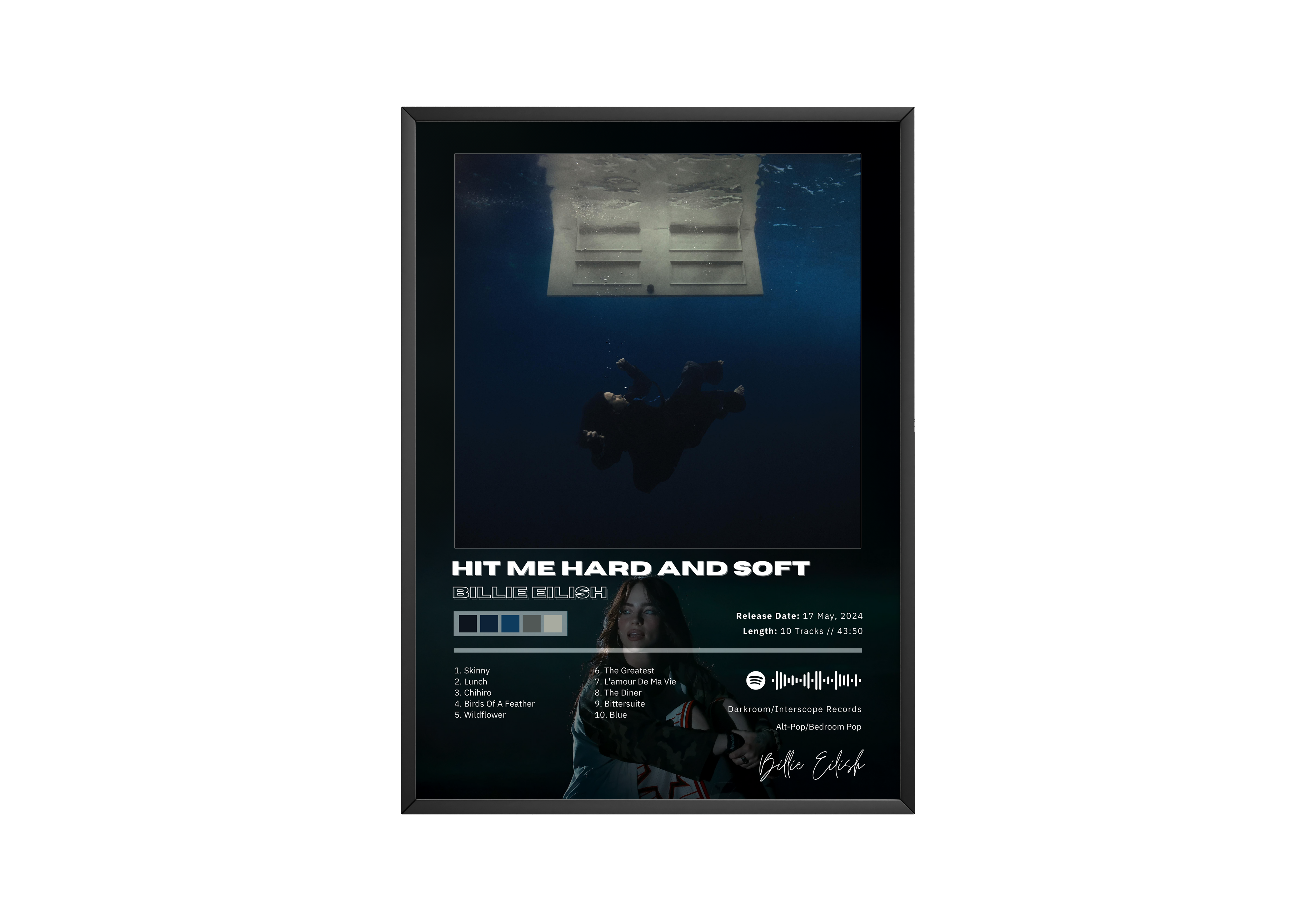 Billie Eilish 'Hit Me Hard And Soft' Album Poster | Hype Posters