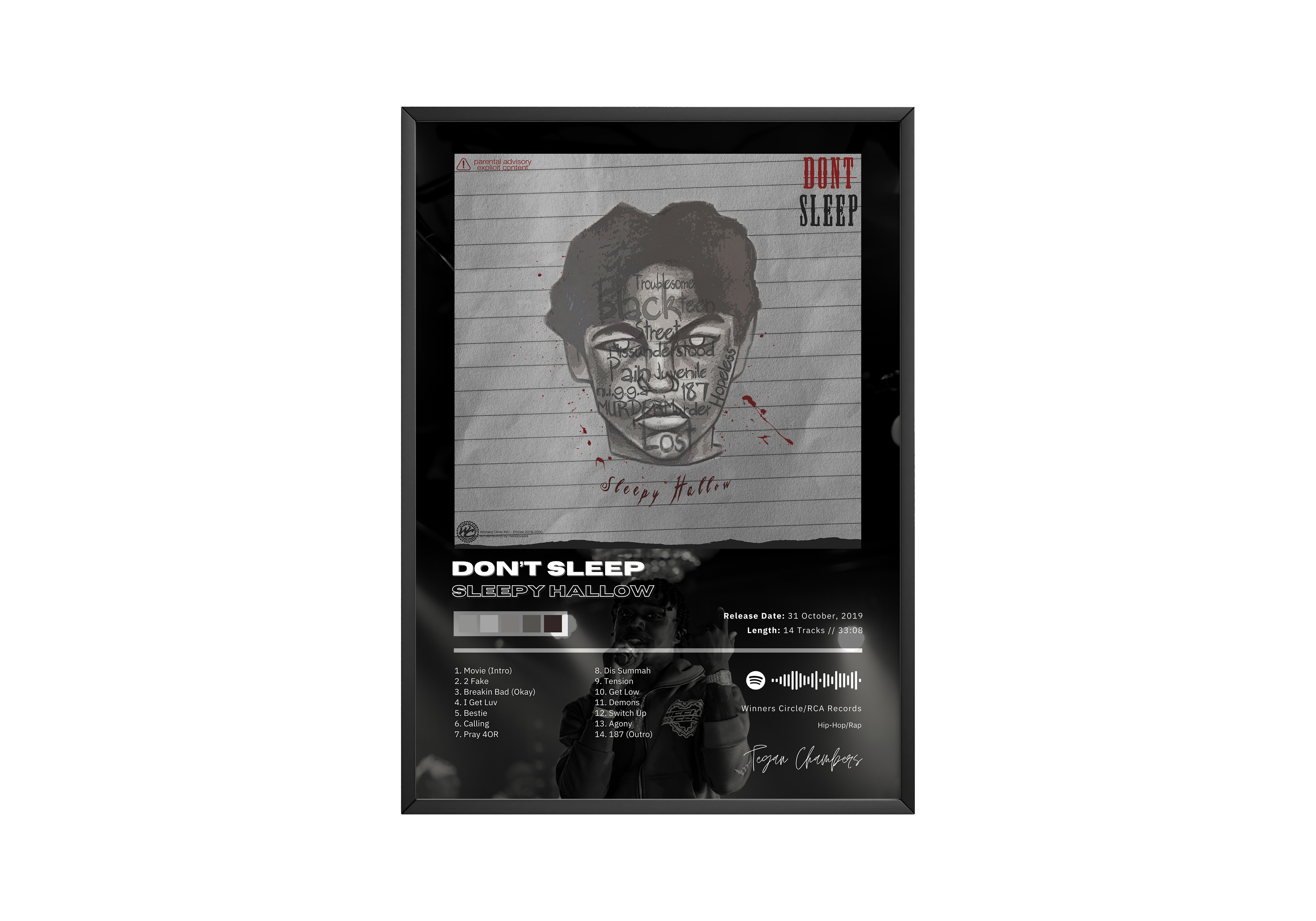 Sleepy Hallow 'Dont Sleep' Album Poster | Hype Posters