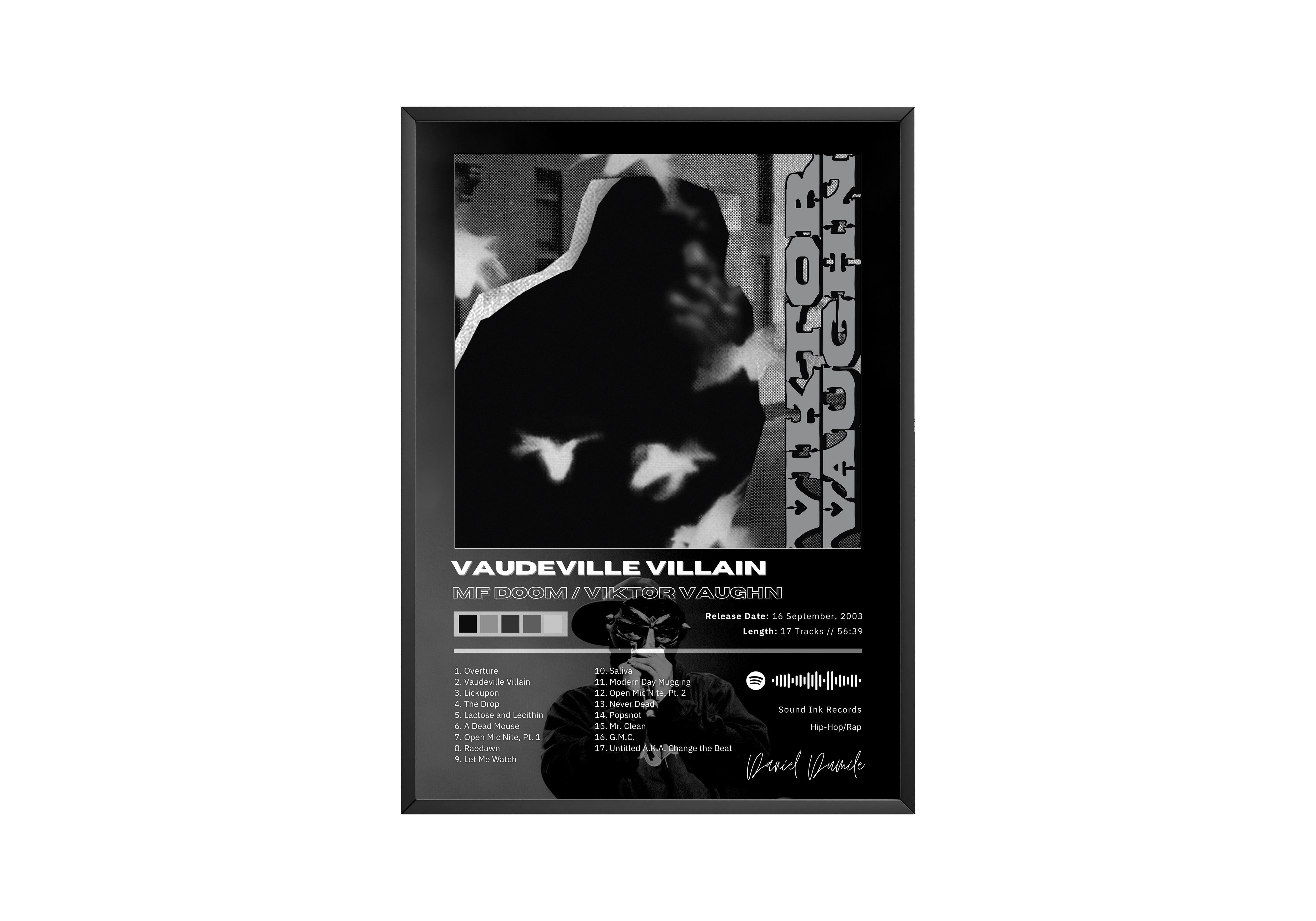 MF DOOM 'Vaudeville Villain' Album Poster | Hype Posters