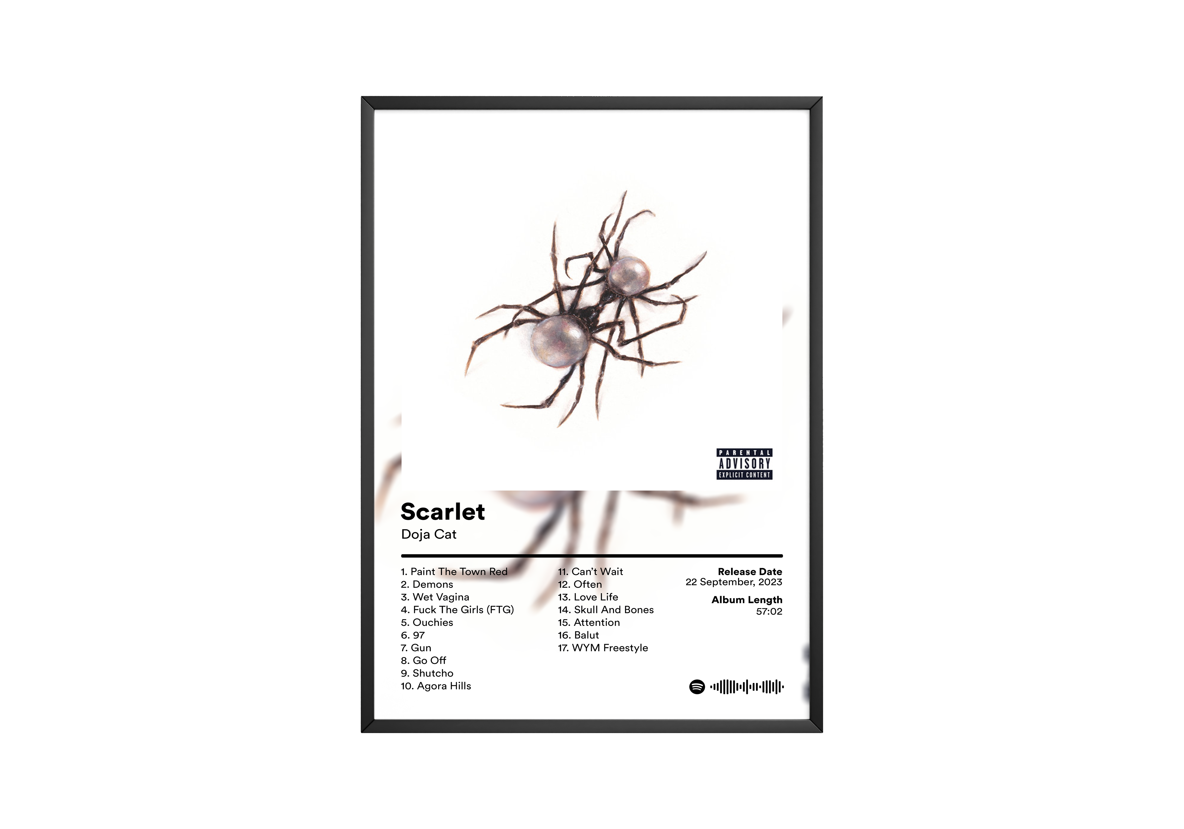 Doja Cat 'Scarlet' Album Poster | Hype Posters