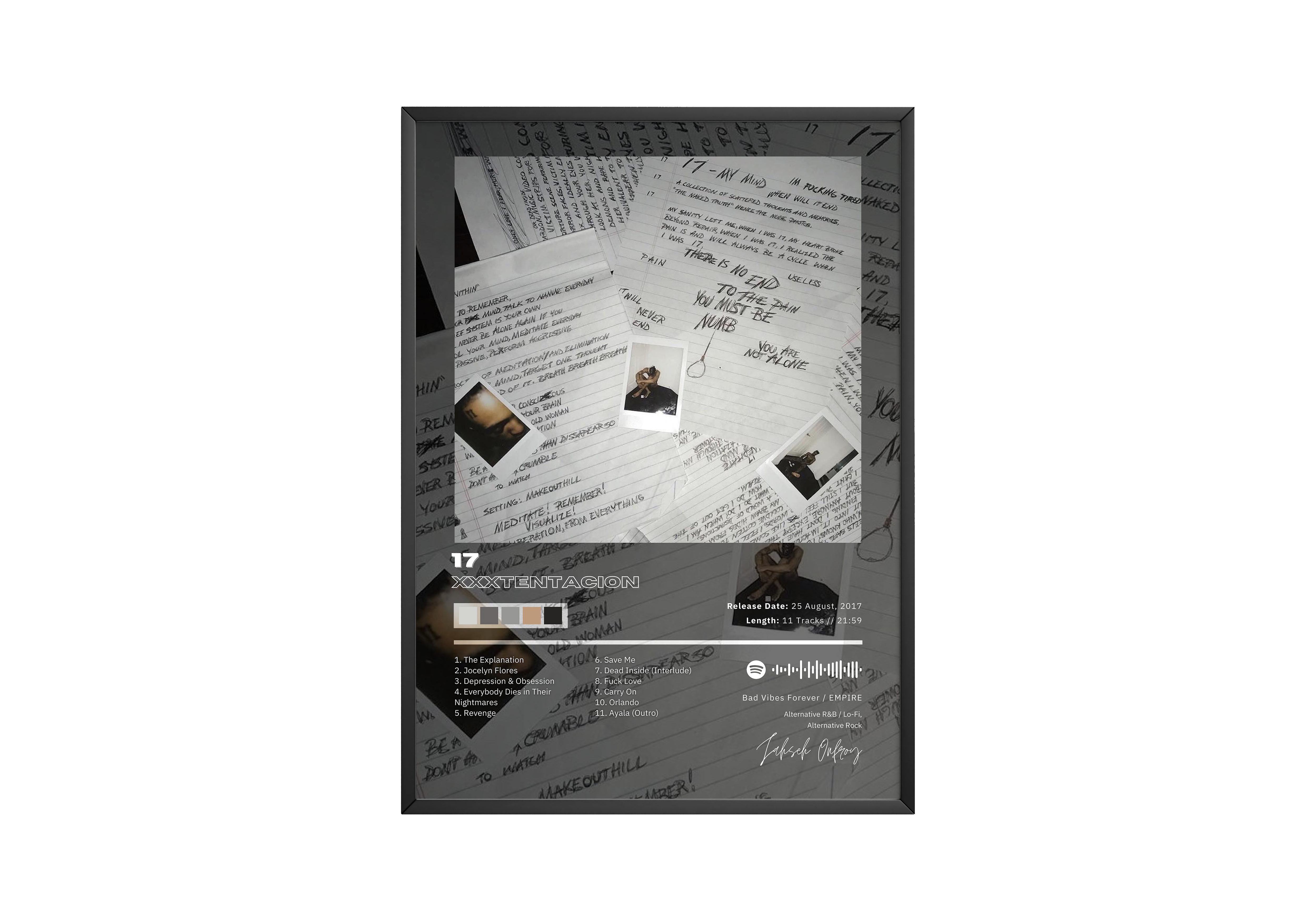 XXXTENTACION '17' Album Poster | Hype Posters