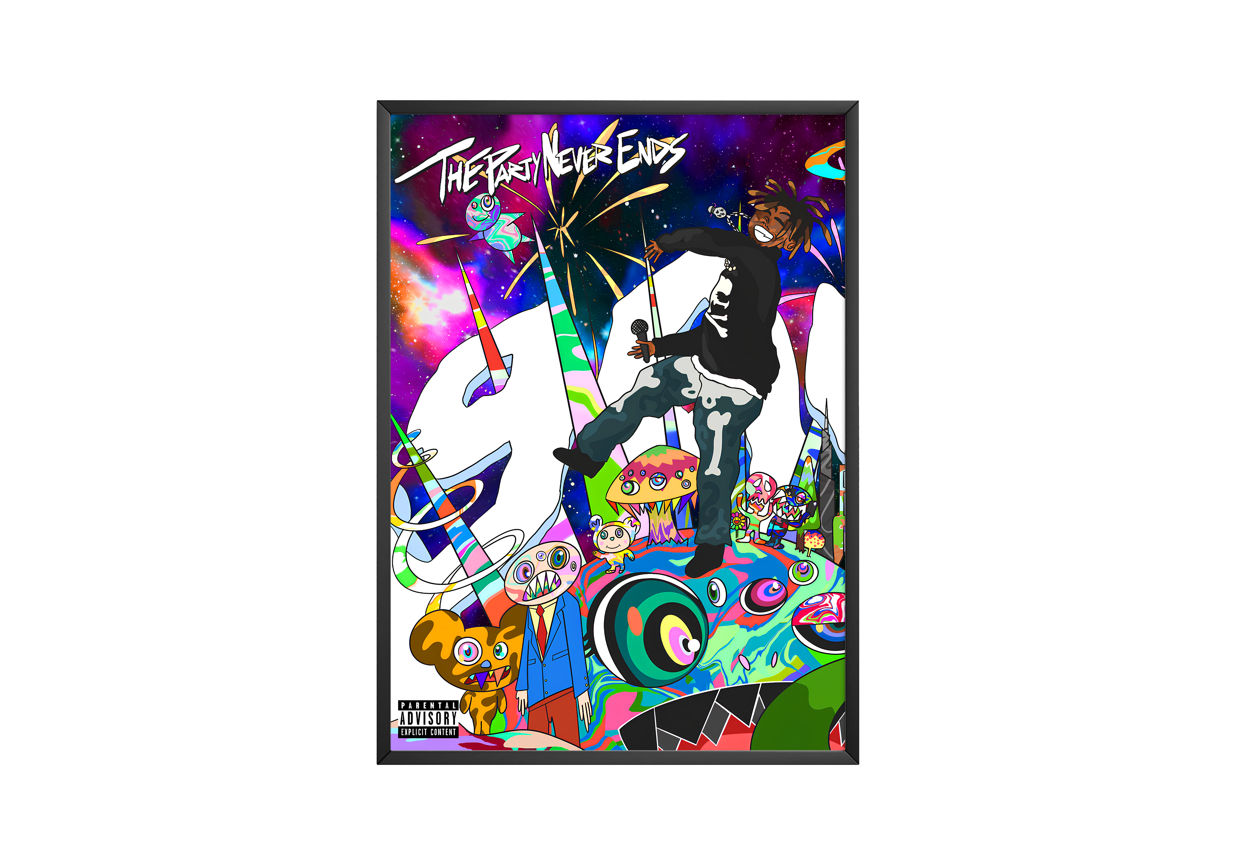 Juice WRLD 'The Party Never Ends' Poster | Hype Posters