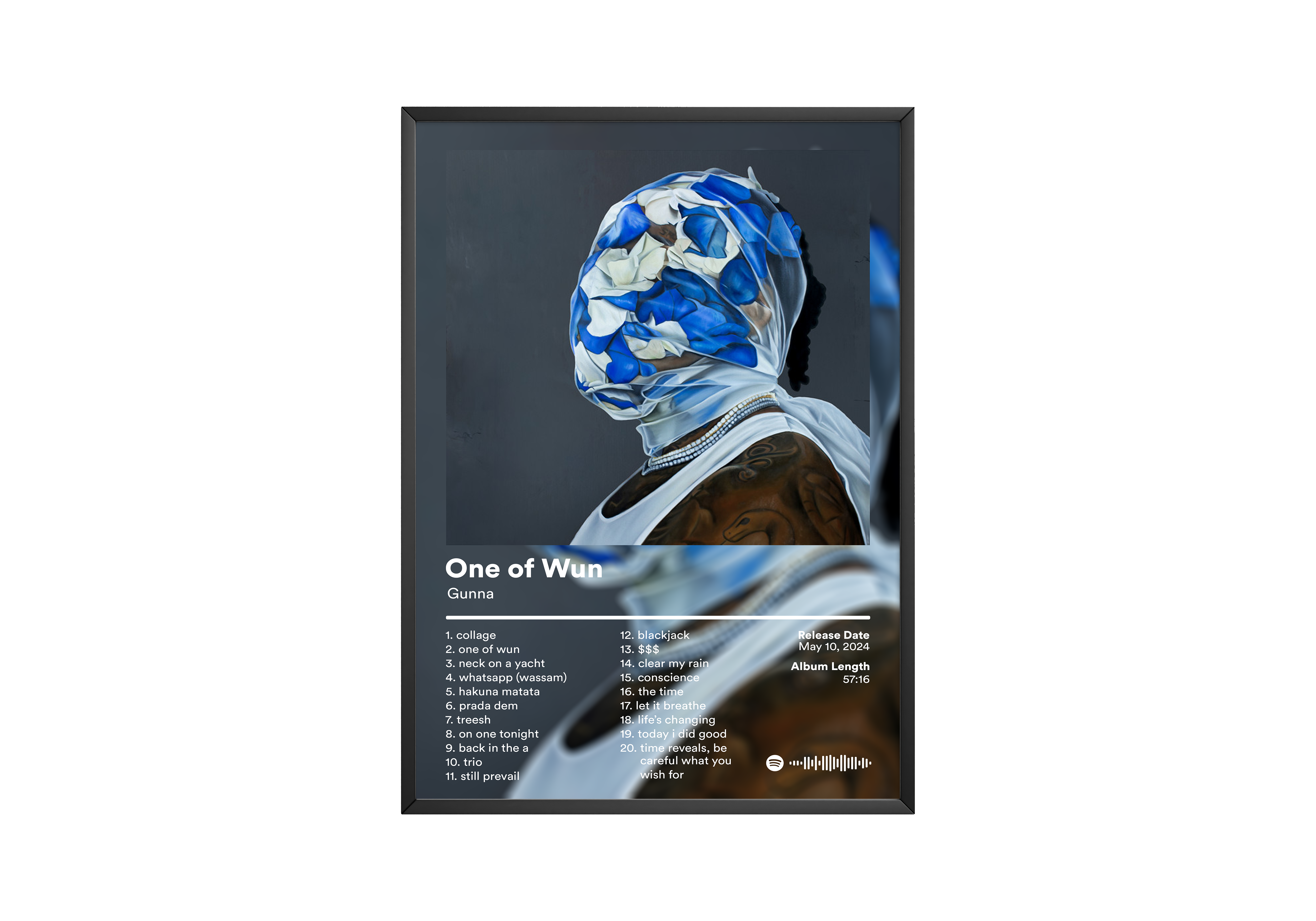 Gunna 'One of Wun' Album Poster | Hype Posters