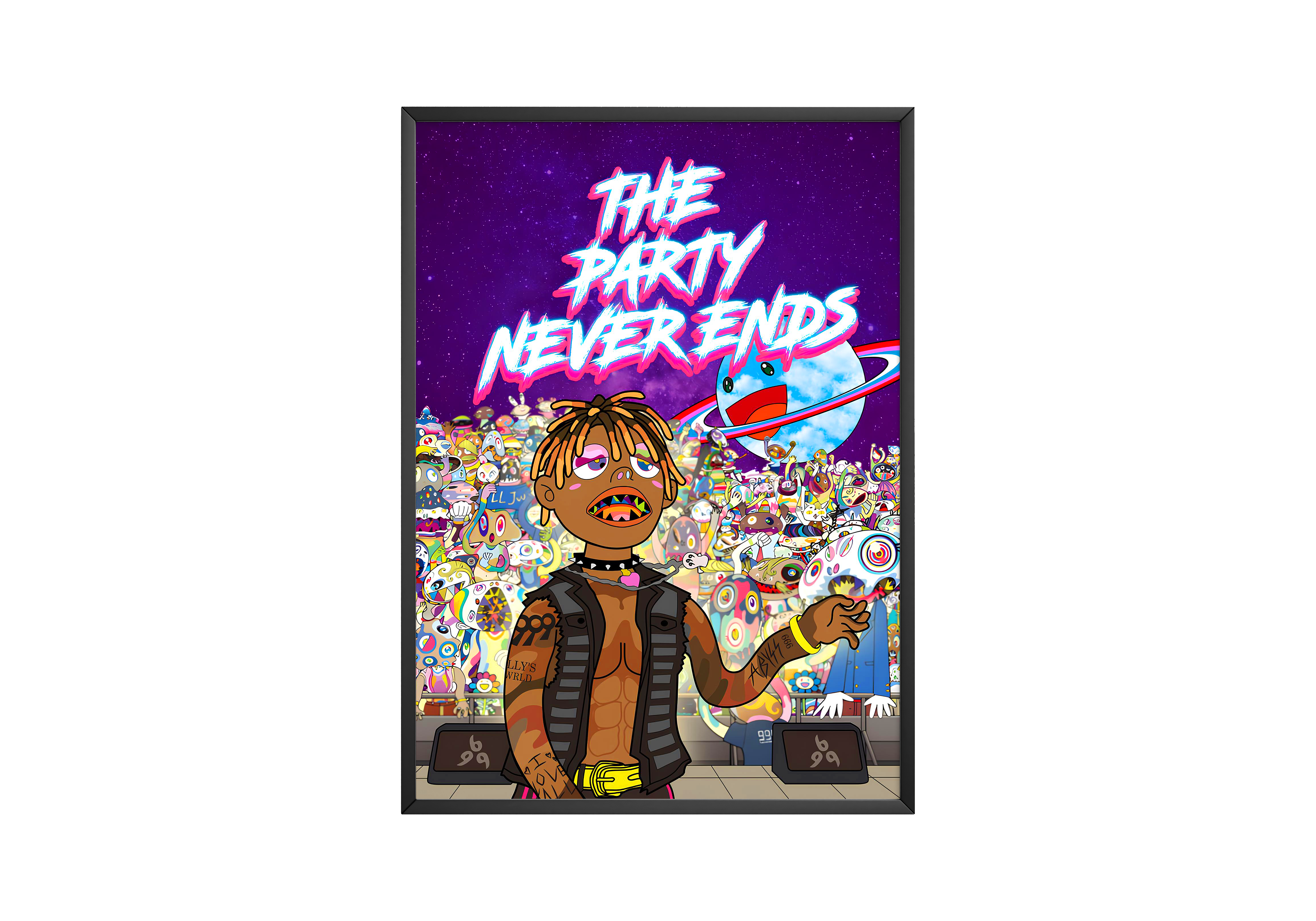 Juice WRLD 'The Party Never Ends' Poster | Hype Posters