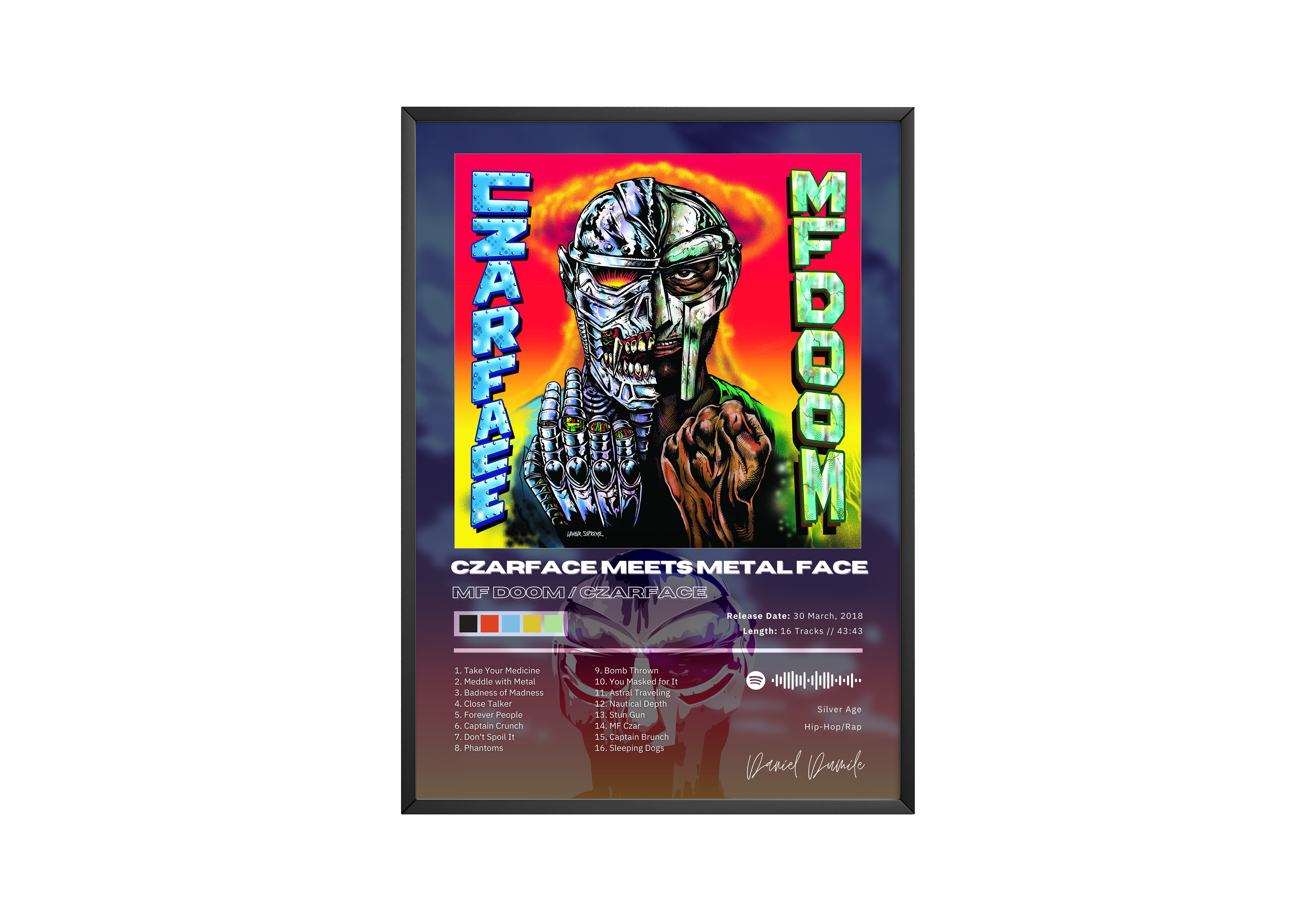 MF DOOM 'Czarface Meets Metal Face' Album Poster | Hype Posters