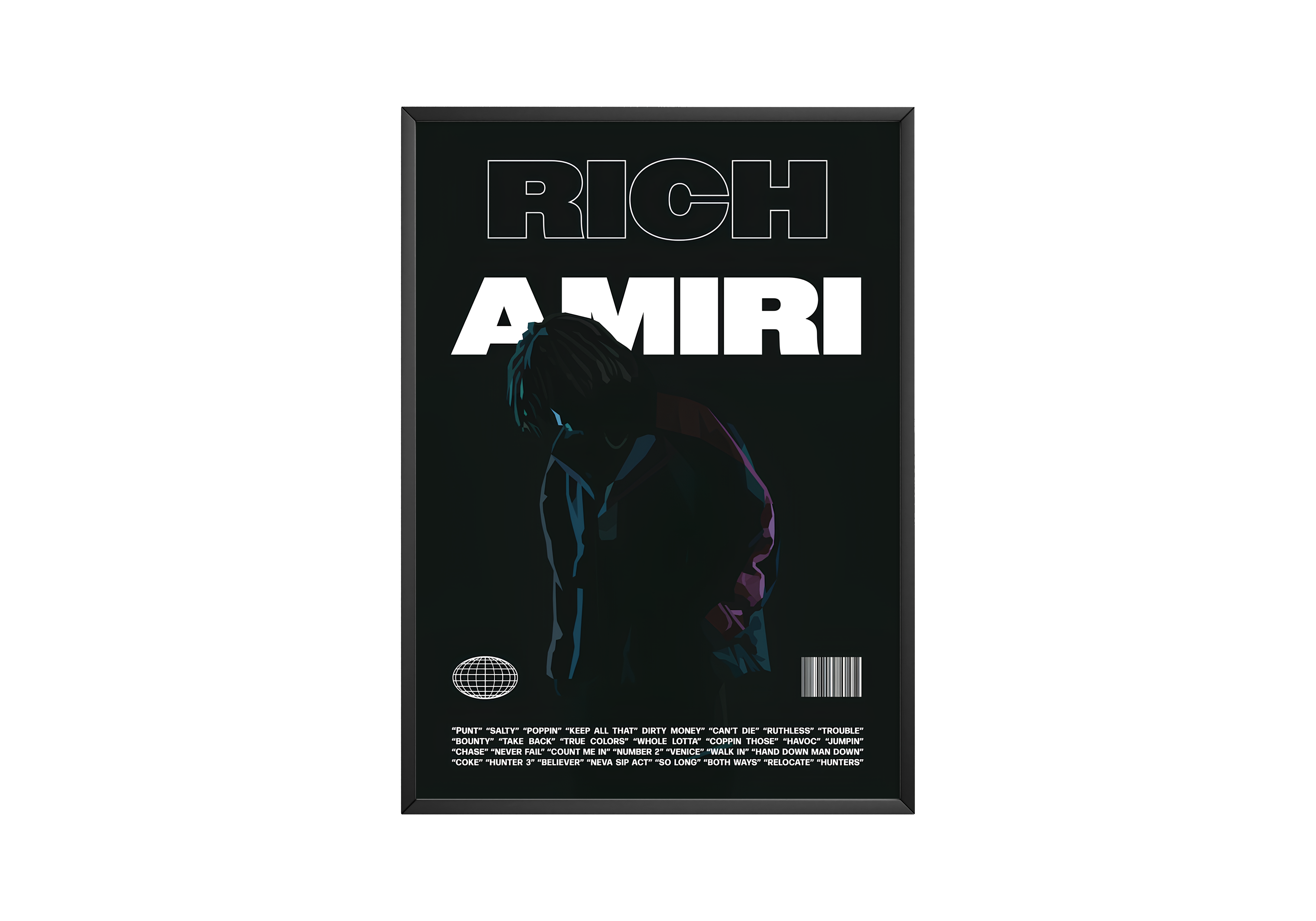 Rich Amiri 'Focus' B&W Poster | Hype Posters