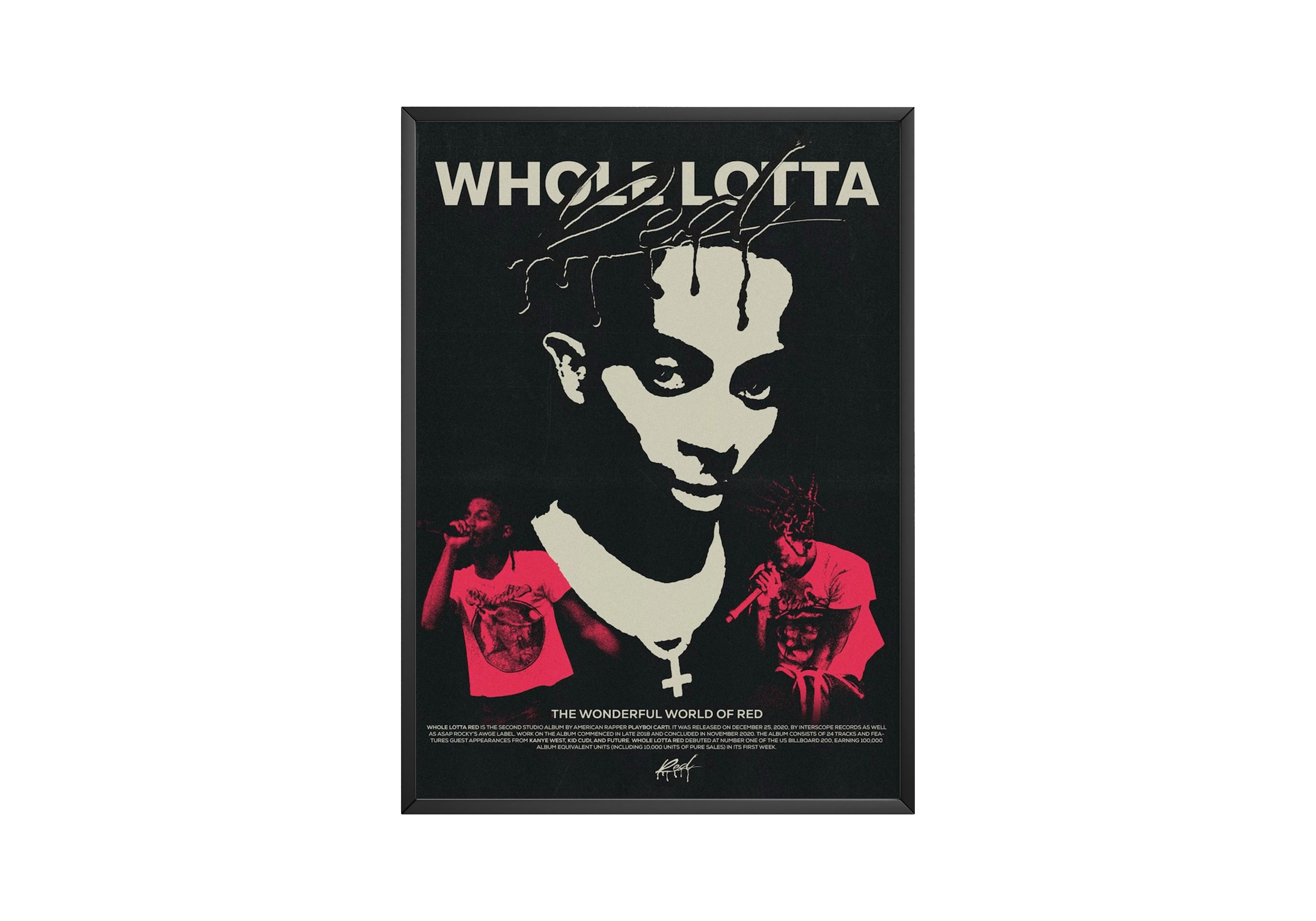 Playboi Carti 'Whole Lotta Red' Poster | Hype Posters