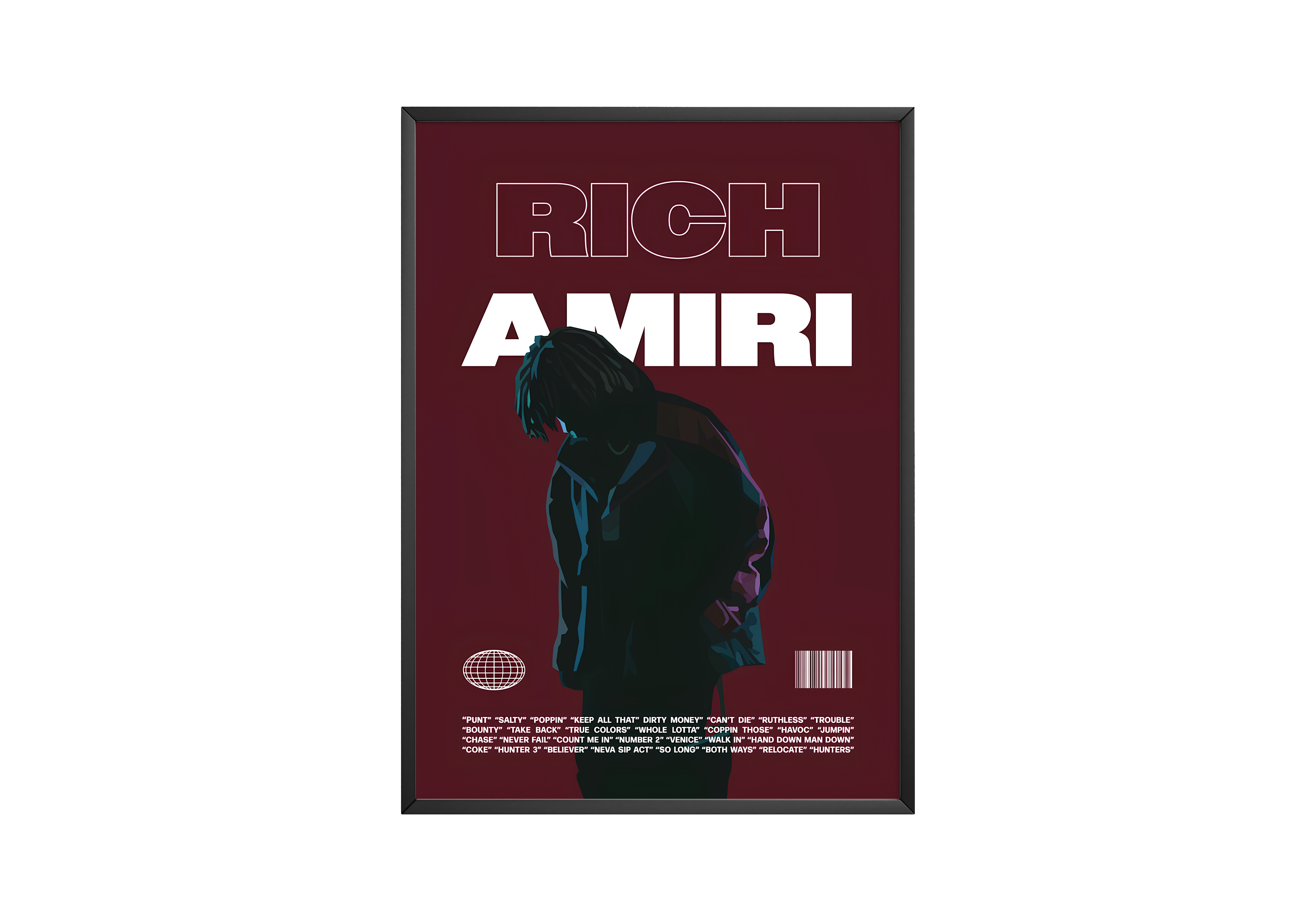 Rich Amiri 'Focus' Red Poster | Hype Posters