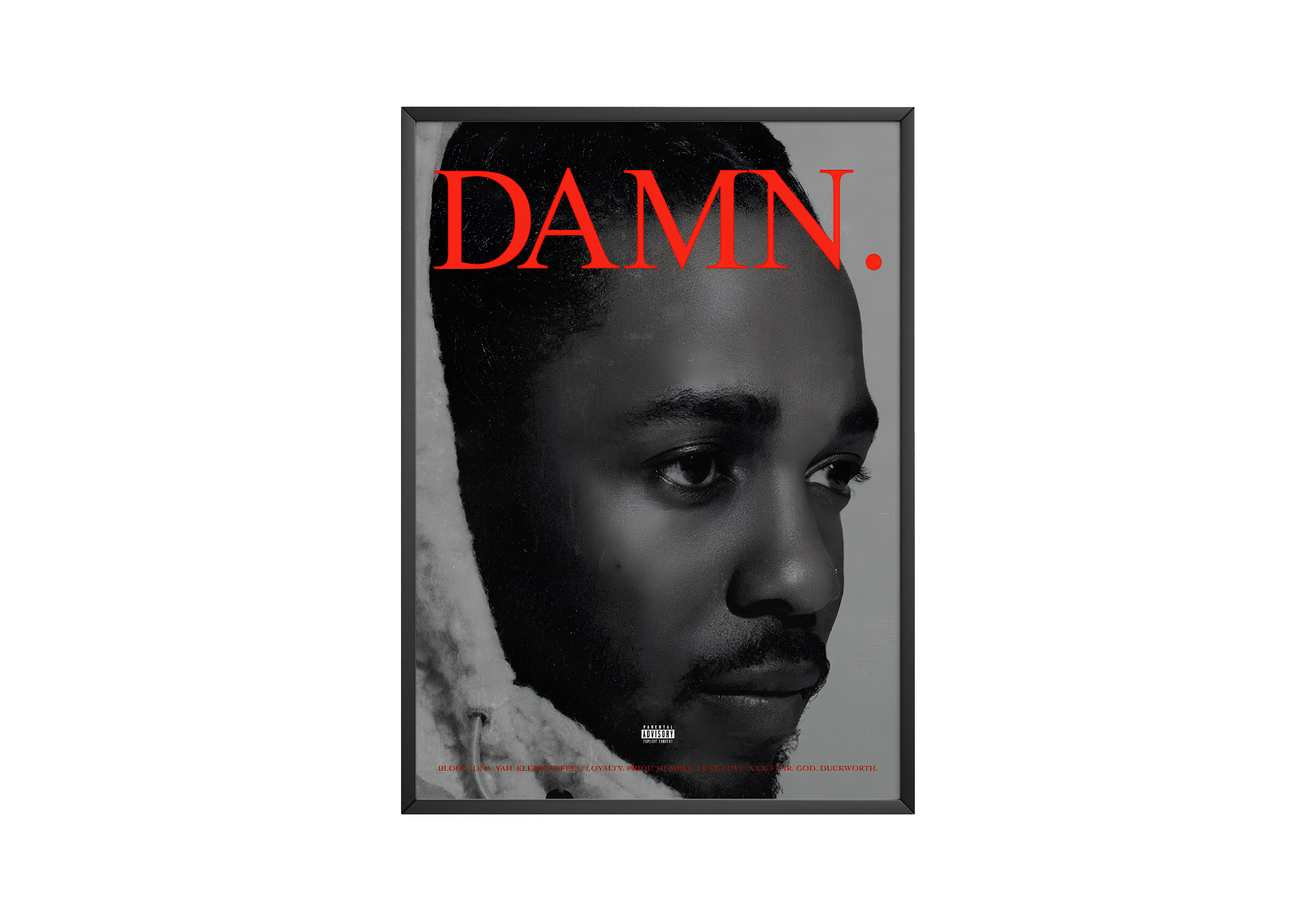 Kendrick Lamar 'DAMN' Focus Poster | Hype Posters