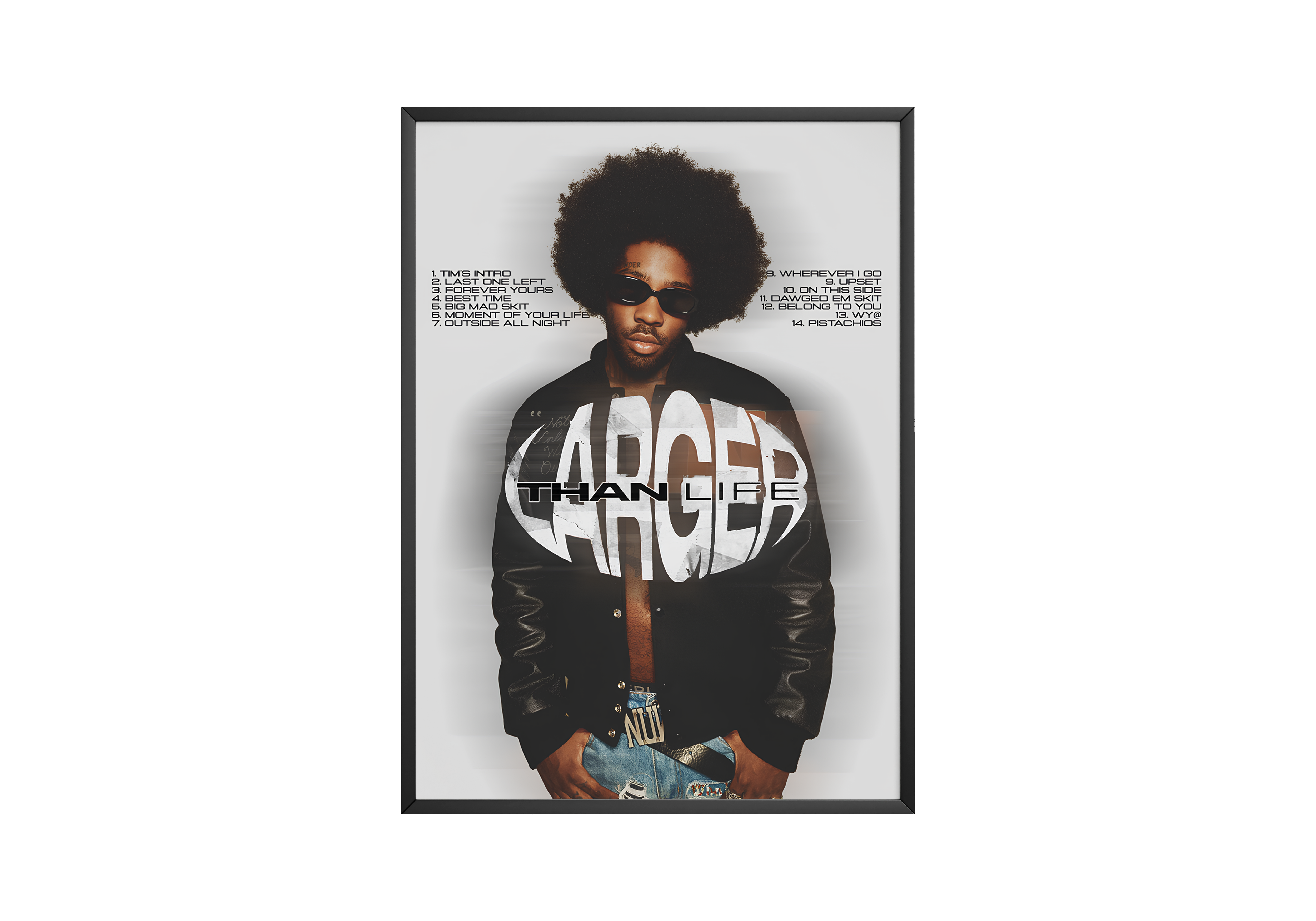 Brent Faiyaz 'Larger Than Life' Poster | Hype Posters