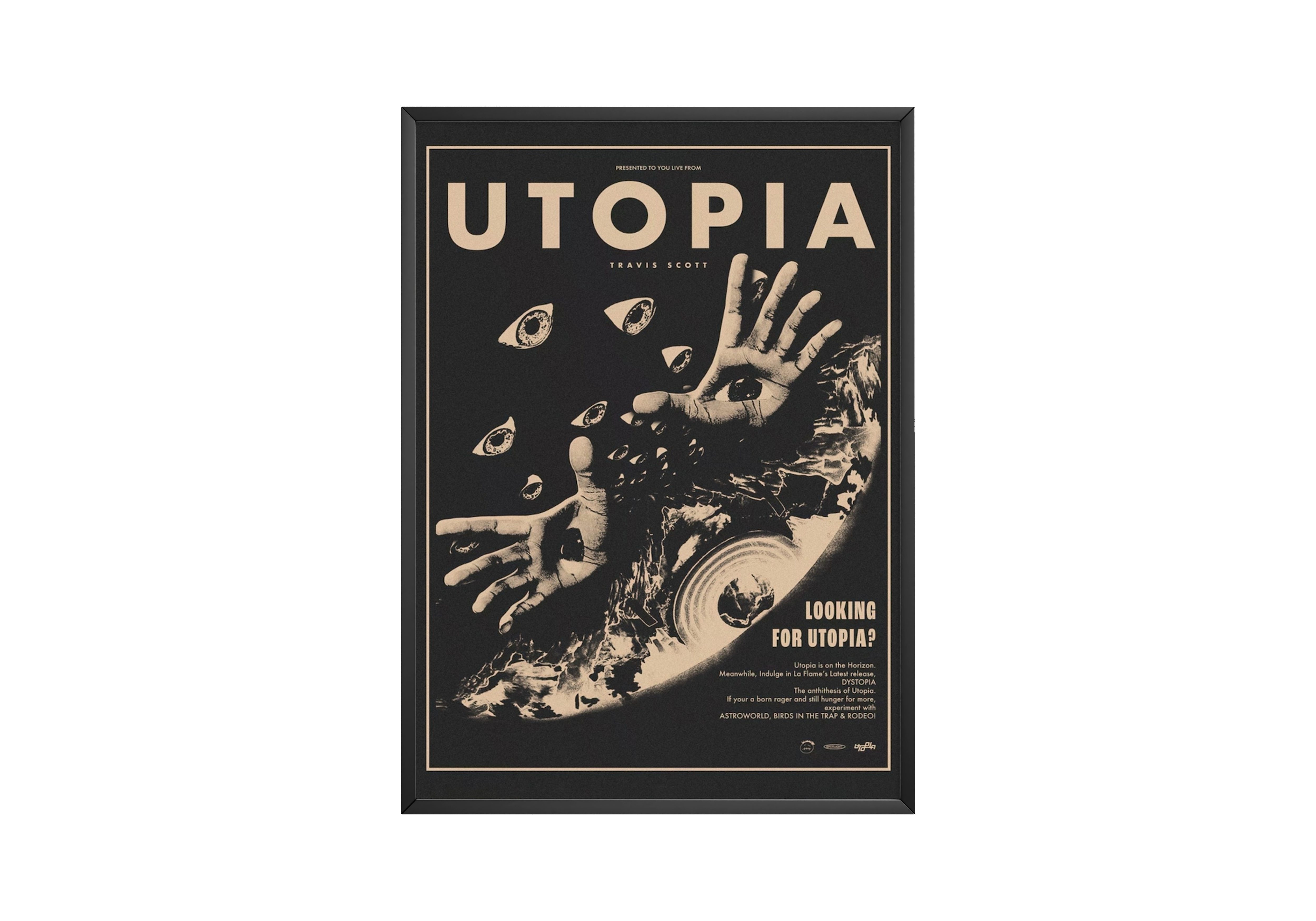 Travis Scott 'Looking For Utopia' Poster | Hype Posters