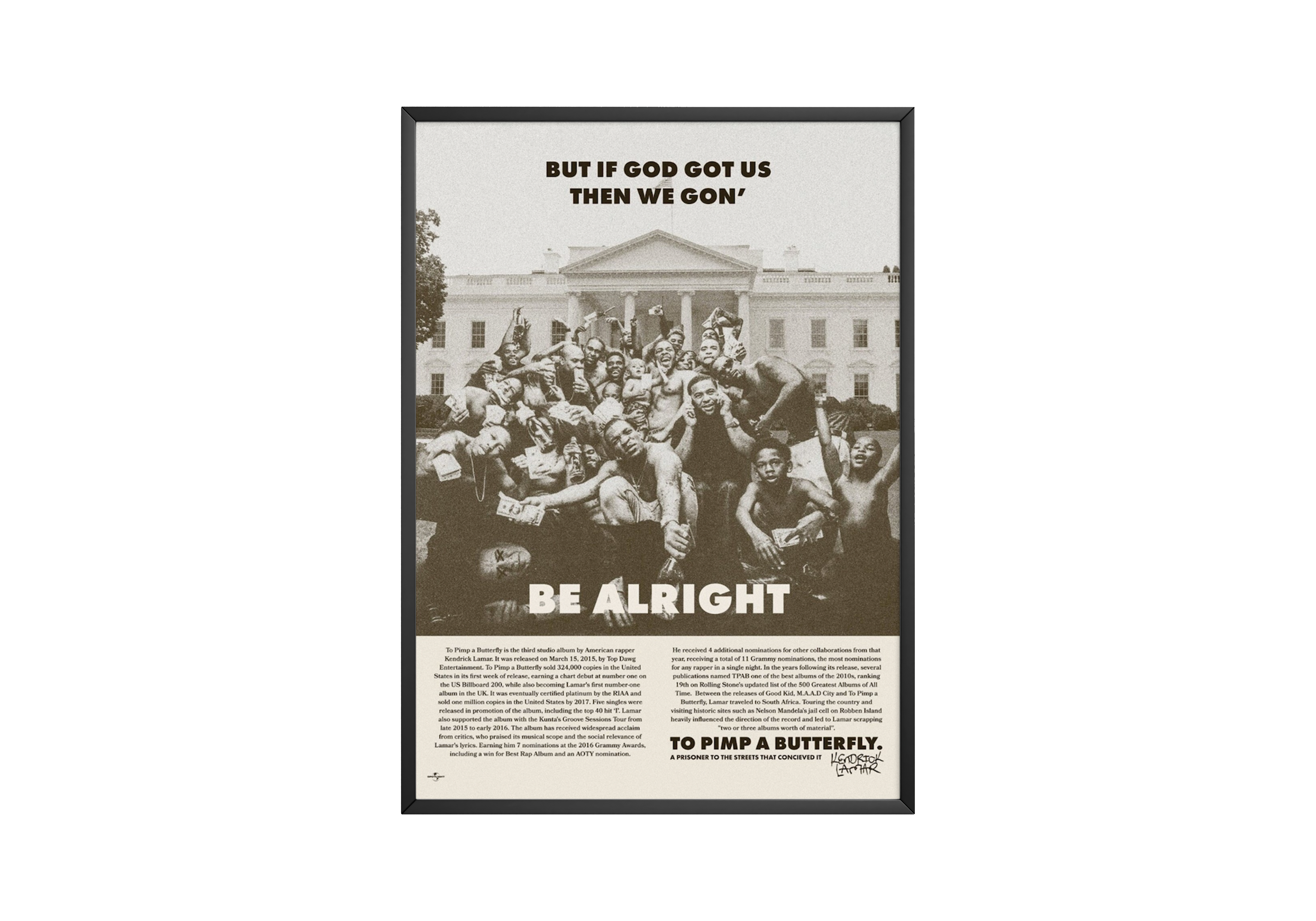 Kendrick Lamar 'We Gon Be Alright' Poster | Hype Posters