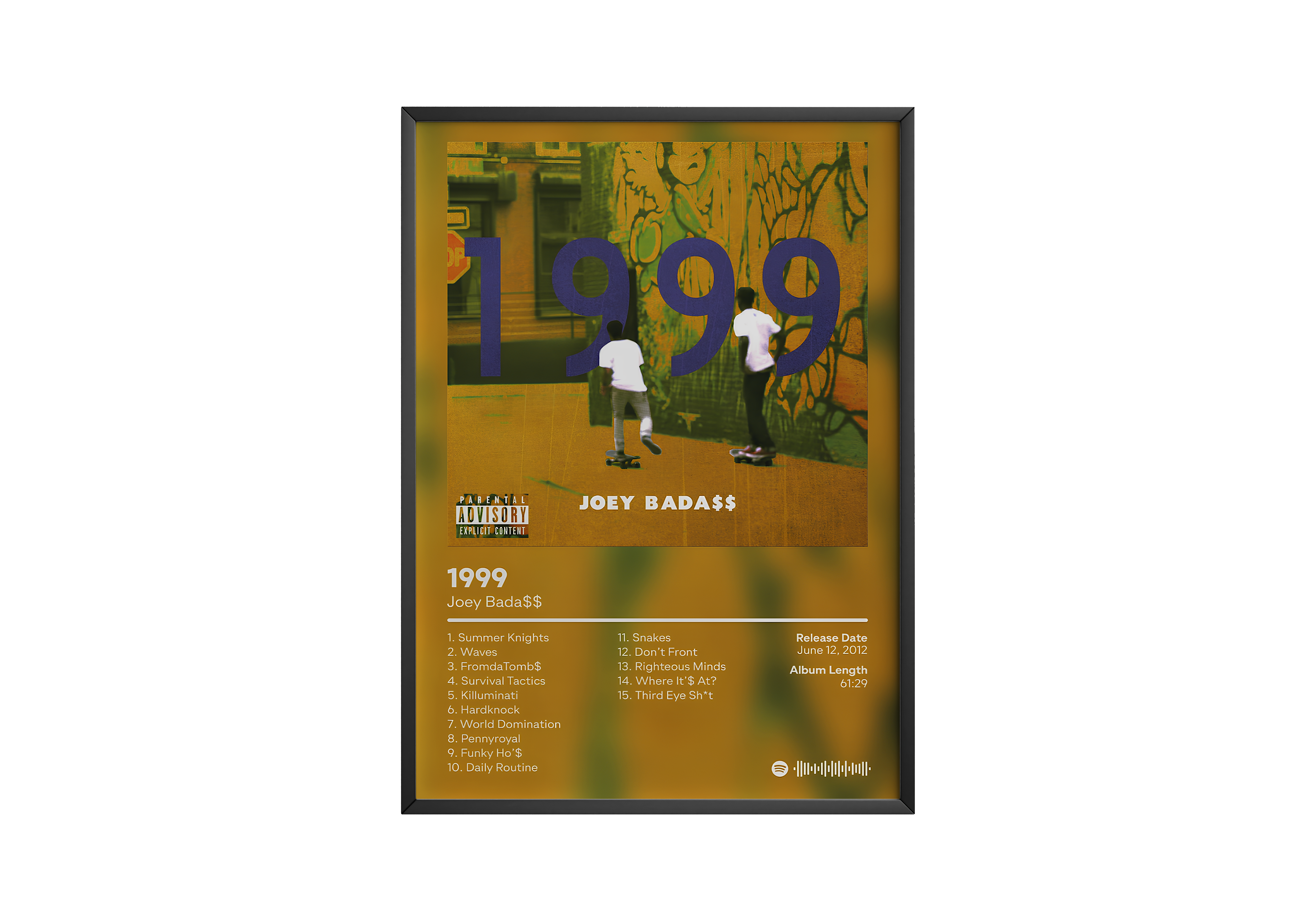 Joey Bada$$ '1999' Album Poster | Hype Posters