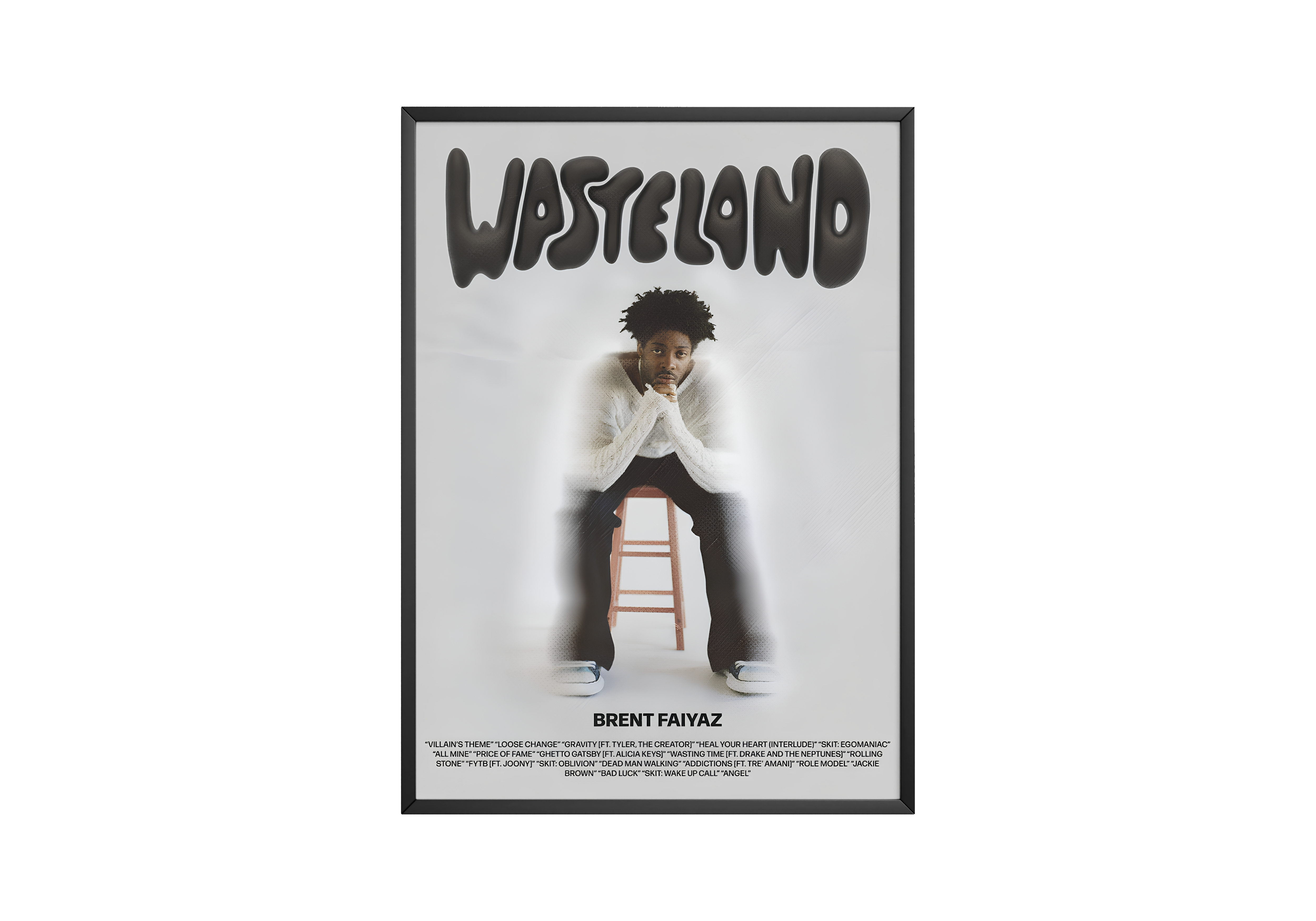 Brent Faiyaz 'Wasteland' Throne Poster | Hype Posters