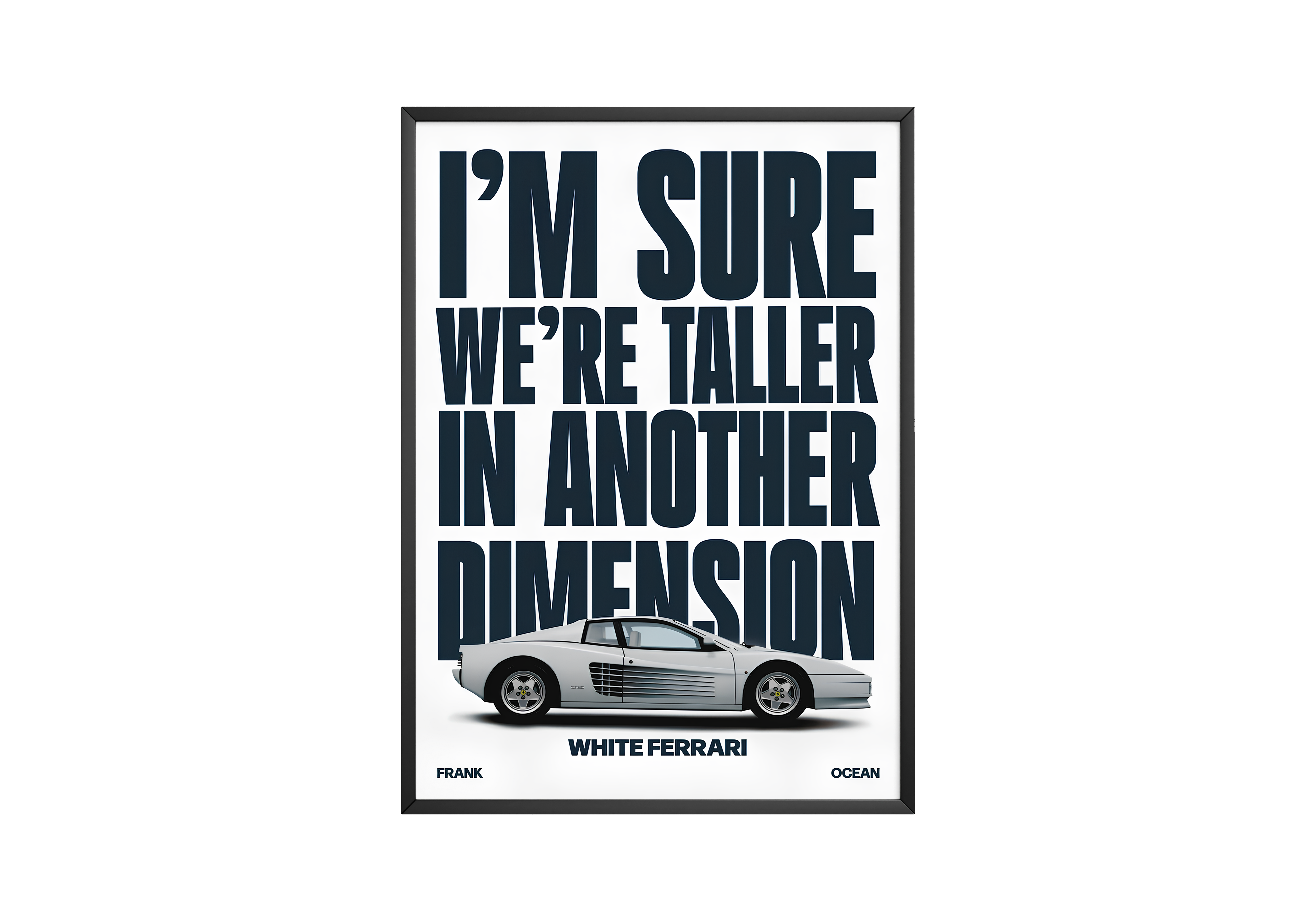 Frank Ocean 'White Ferrari' Poster | Hype Posters