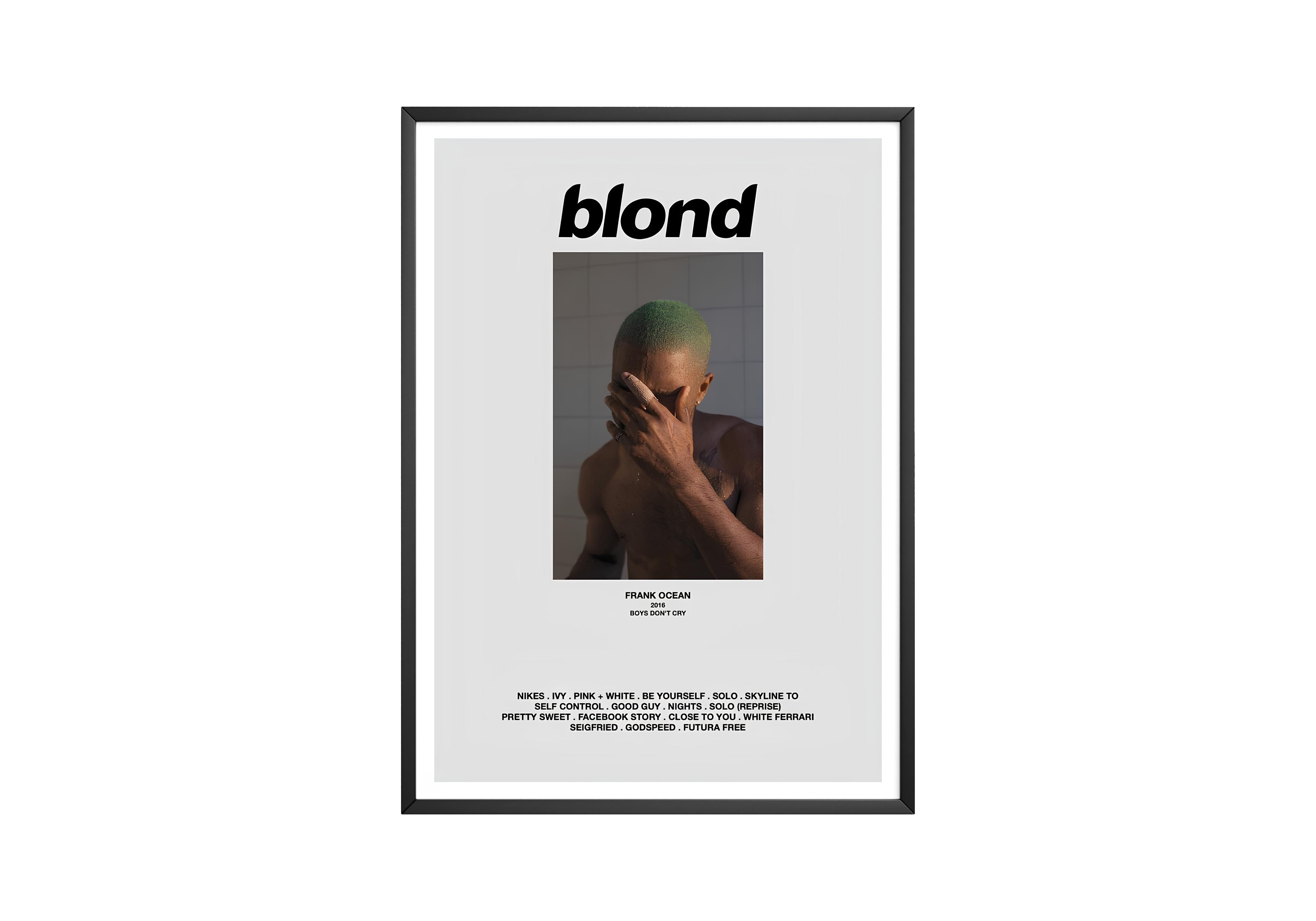 Frank Ocean 'Blond' Classic Poster | Hype Posters