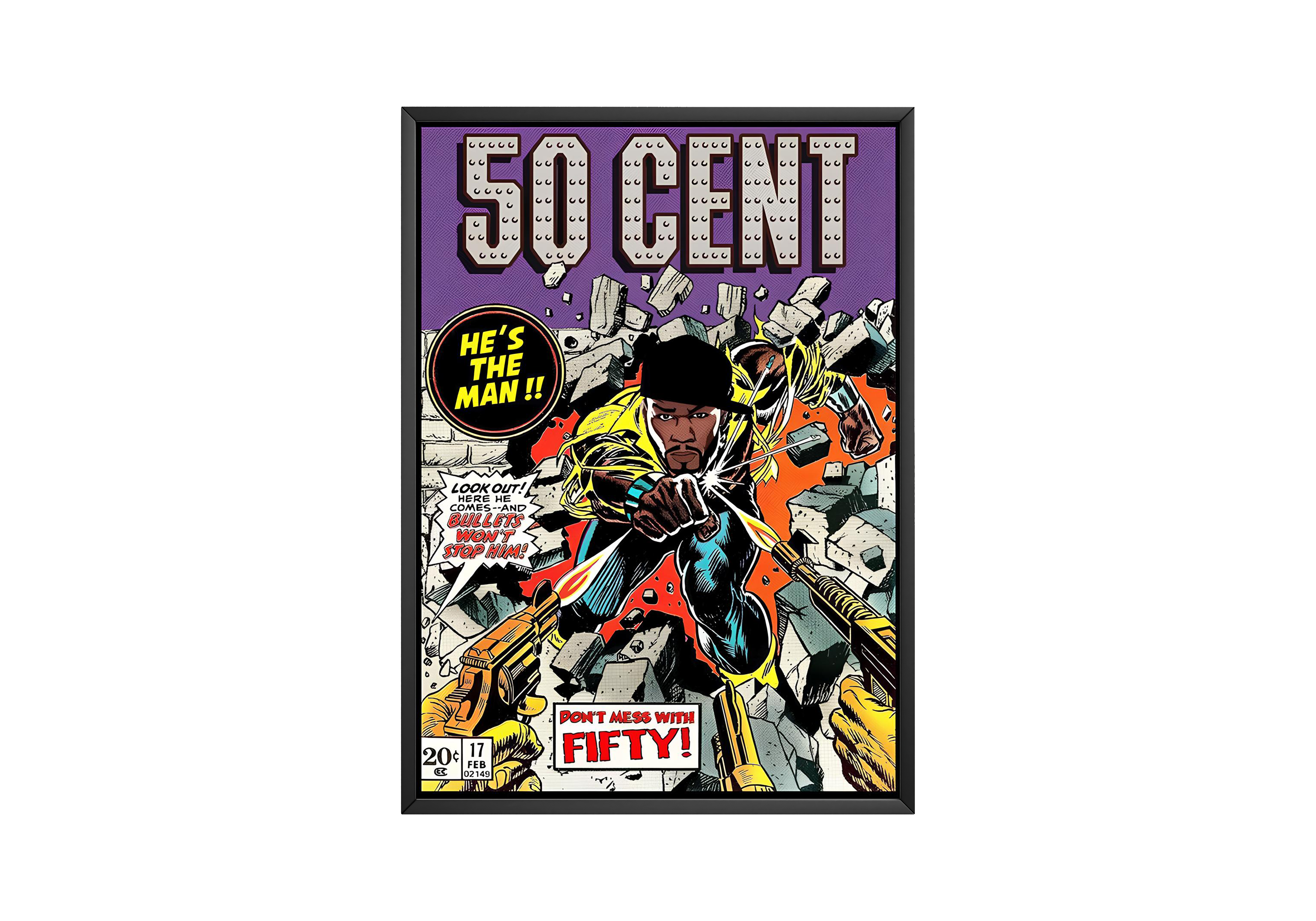 50 Cent - Comic Poster | Hype Posters