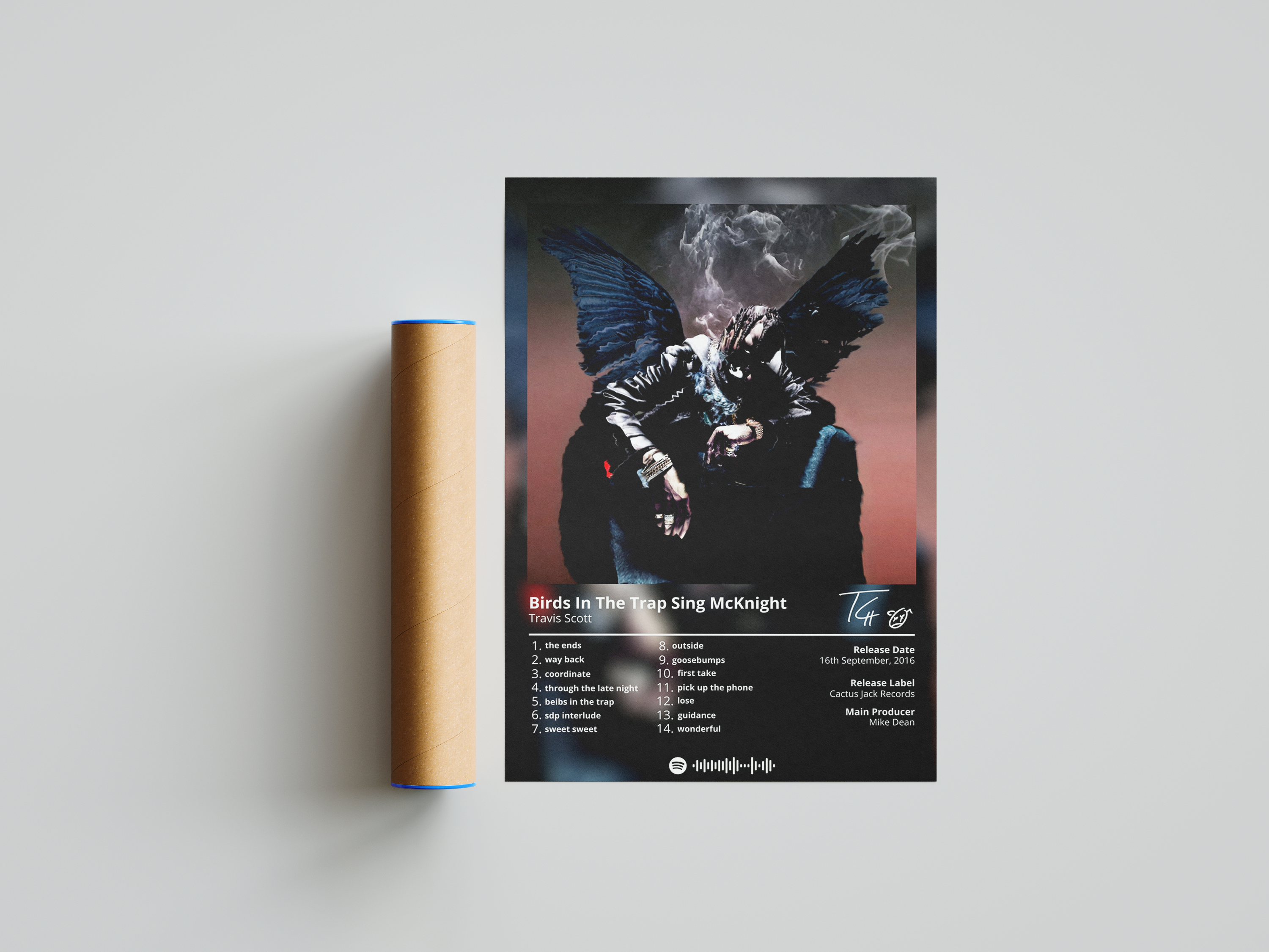 Travis Scott 'Birds In The Trap Sing McKnight' Album Poster | Hype Posters