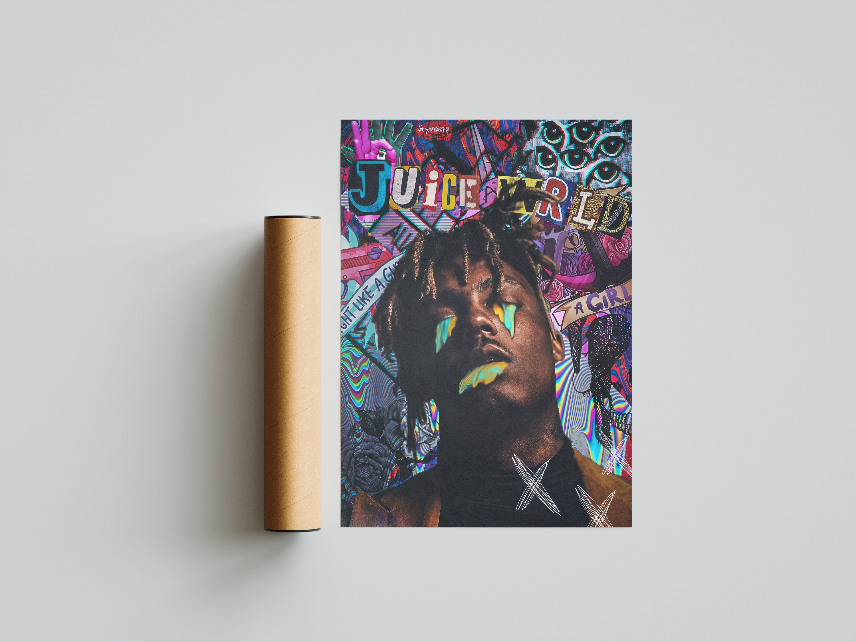 Juice WRLD 'Paint' Poster | Hype Posters