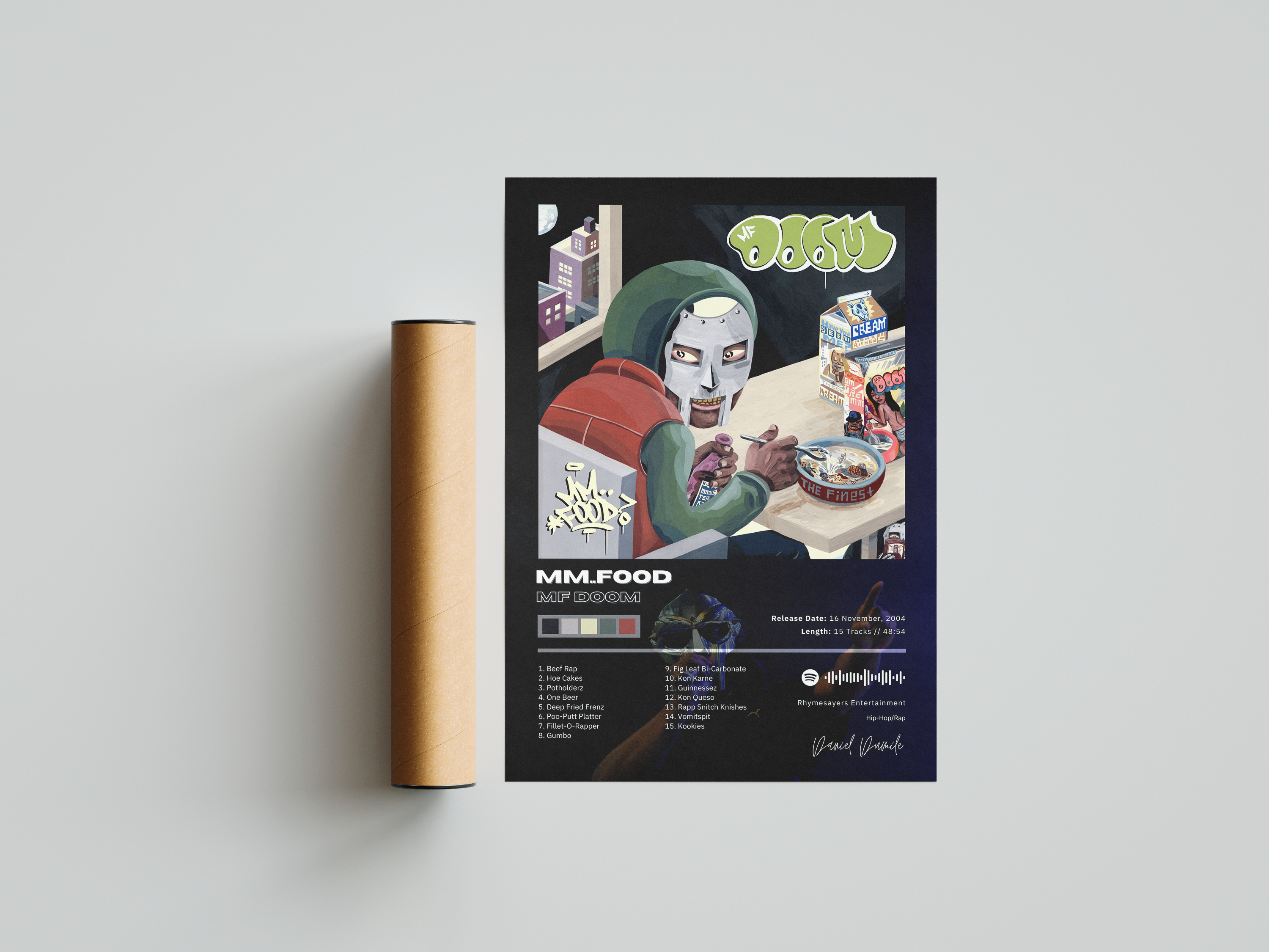 MF DOOM 'Mm..Food' Album Poster | Hype Posters