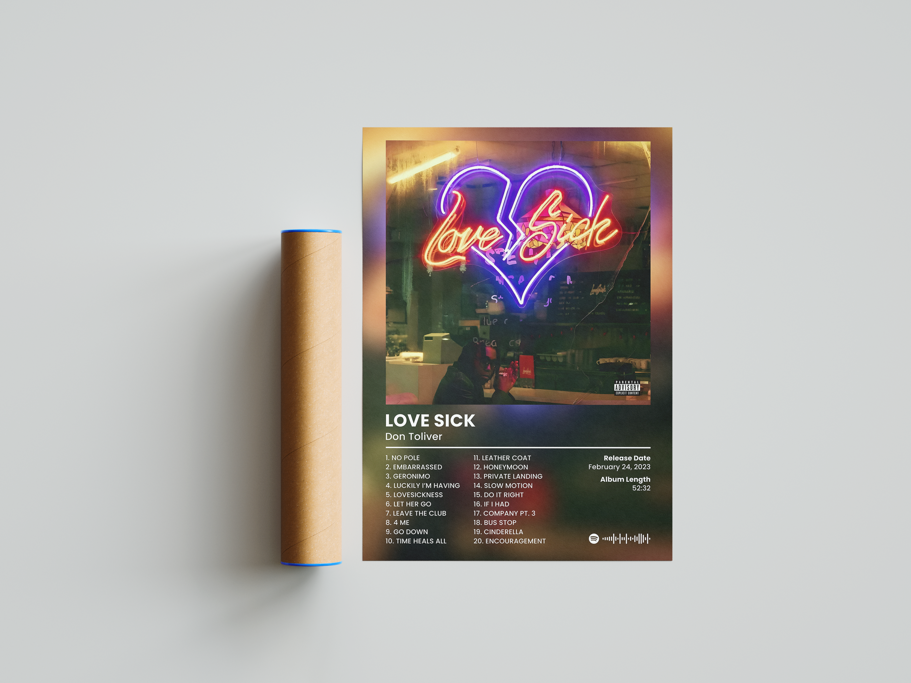 Don Toliver 'Love Sick' Album Poster | Hype Posters