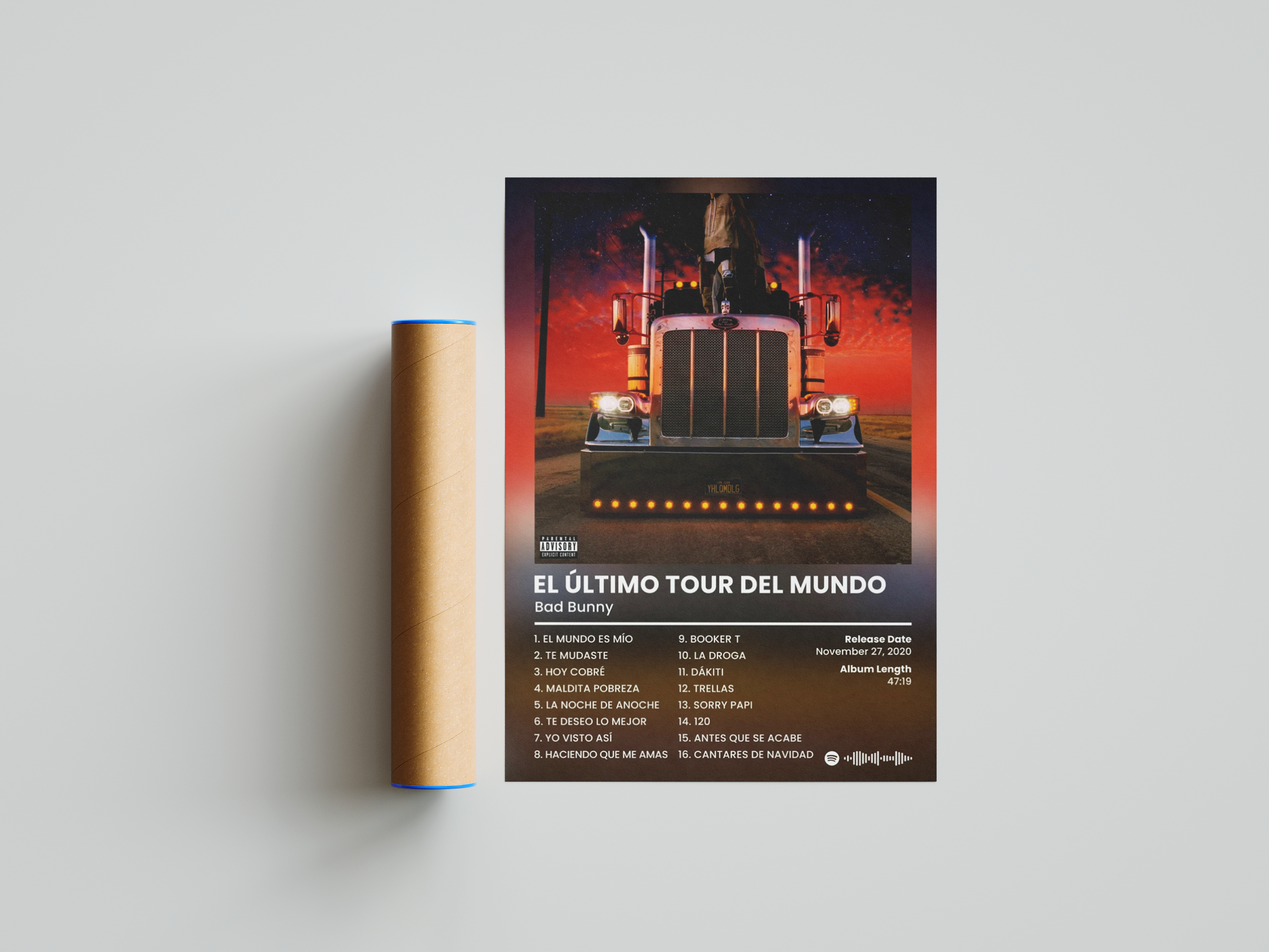 Bad Bunny 'El Ultimo Tour Del Mundo' Poster | Hype Posters
