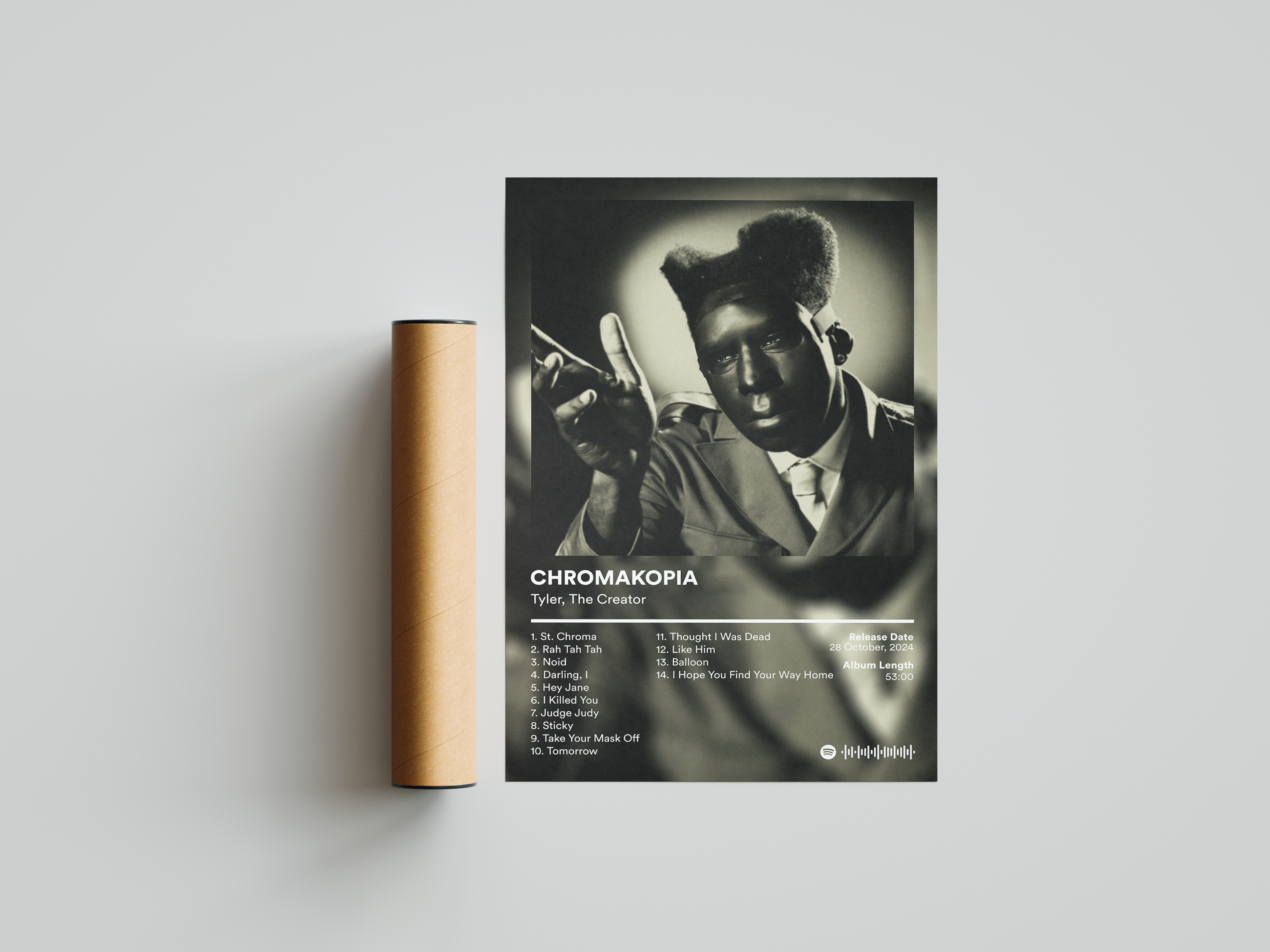 Tyler The Creator 'CHROMAKOPIA' Album Poster | Hype Posters