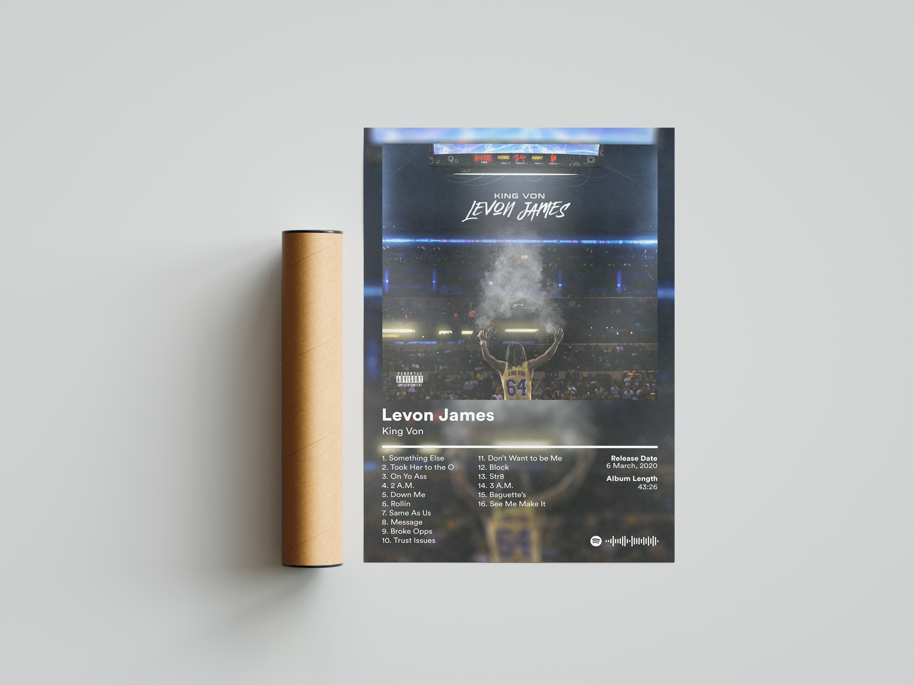 King Von 'Levon James' Album Poster | Hype Posters
