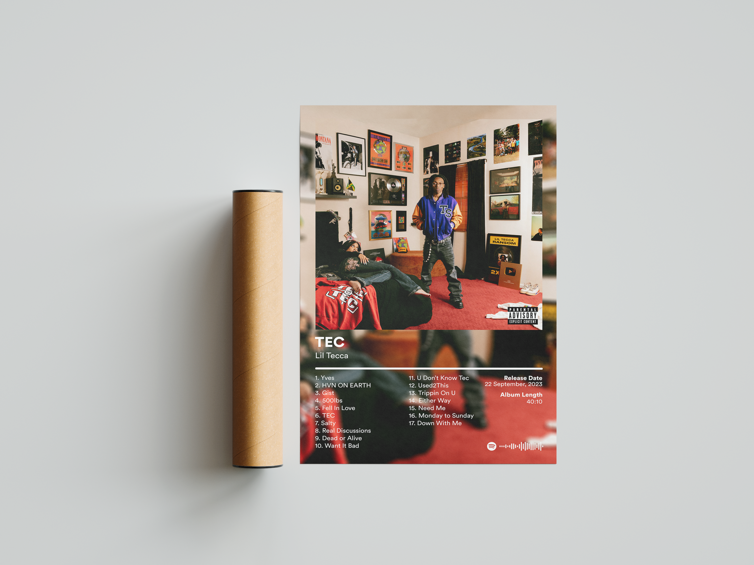 Lil Tecca 'TEC' Album Poster | Hype Posters