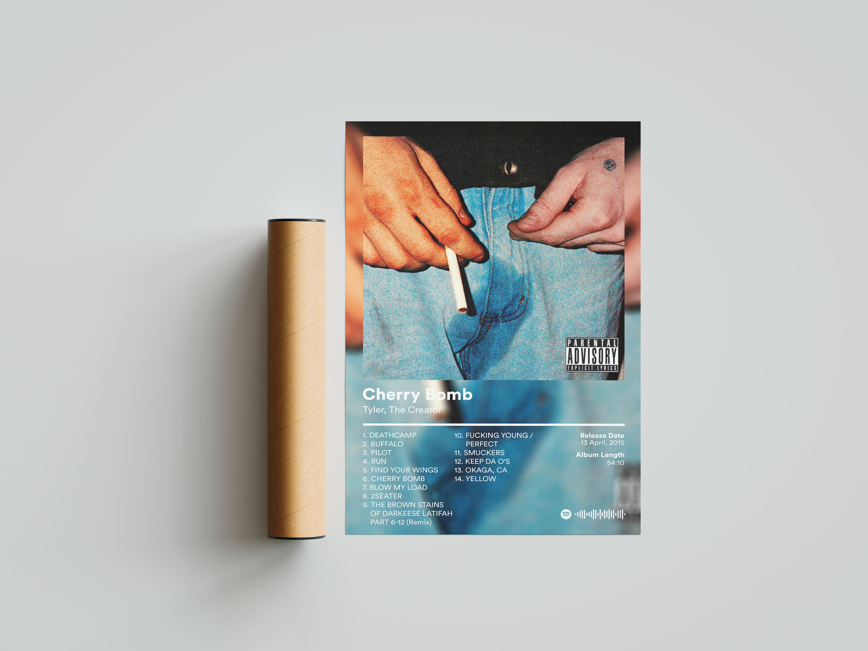 Tyler The Creator 'Cherry Bomb' Album Poster | Hype Posters