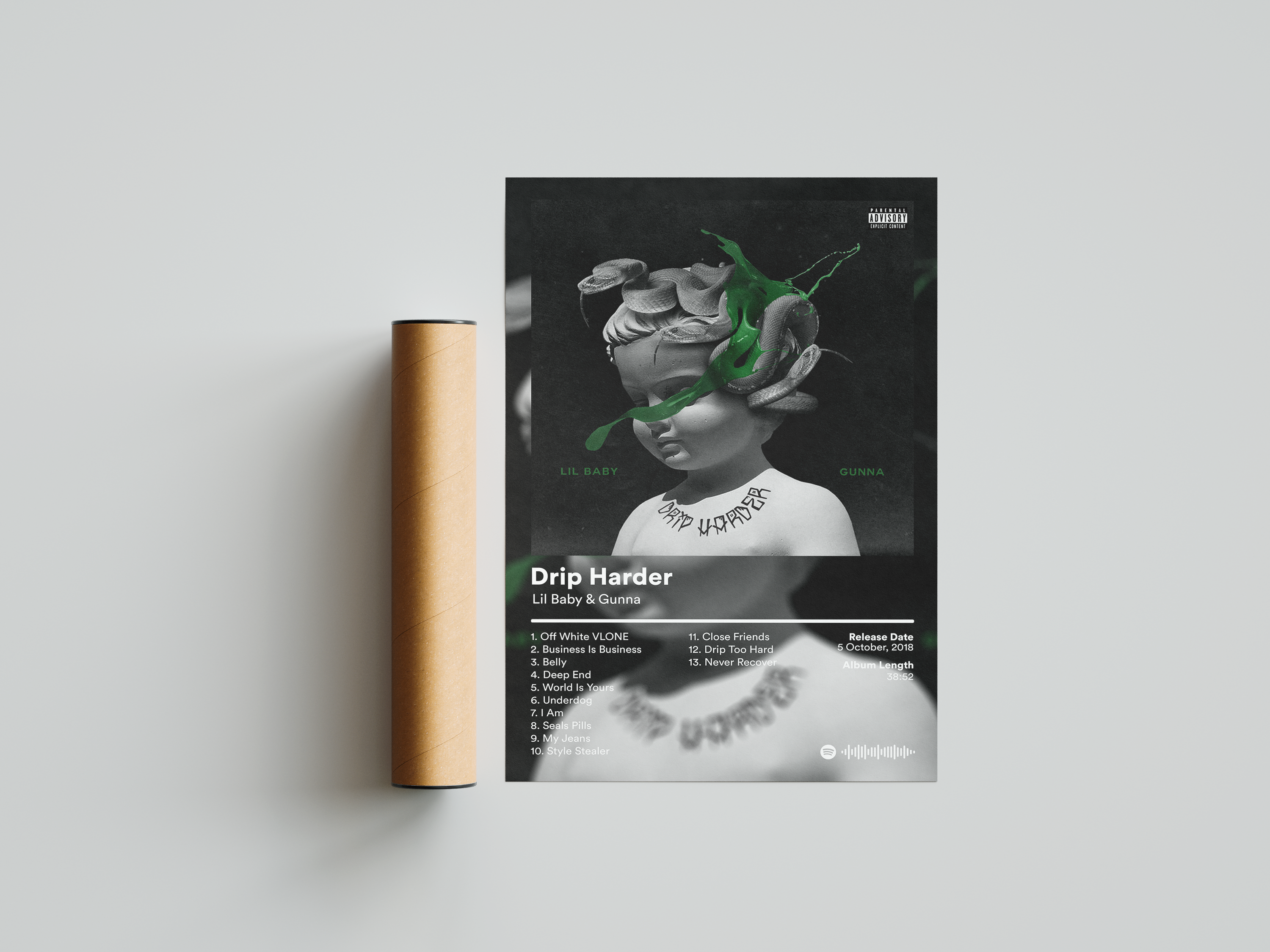 Gunna 'Drip Harder' Album Poster | Hype Posters