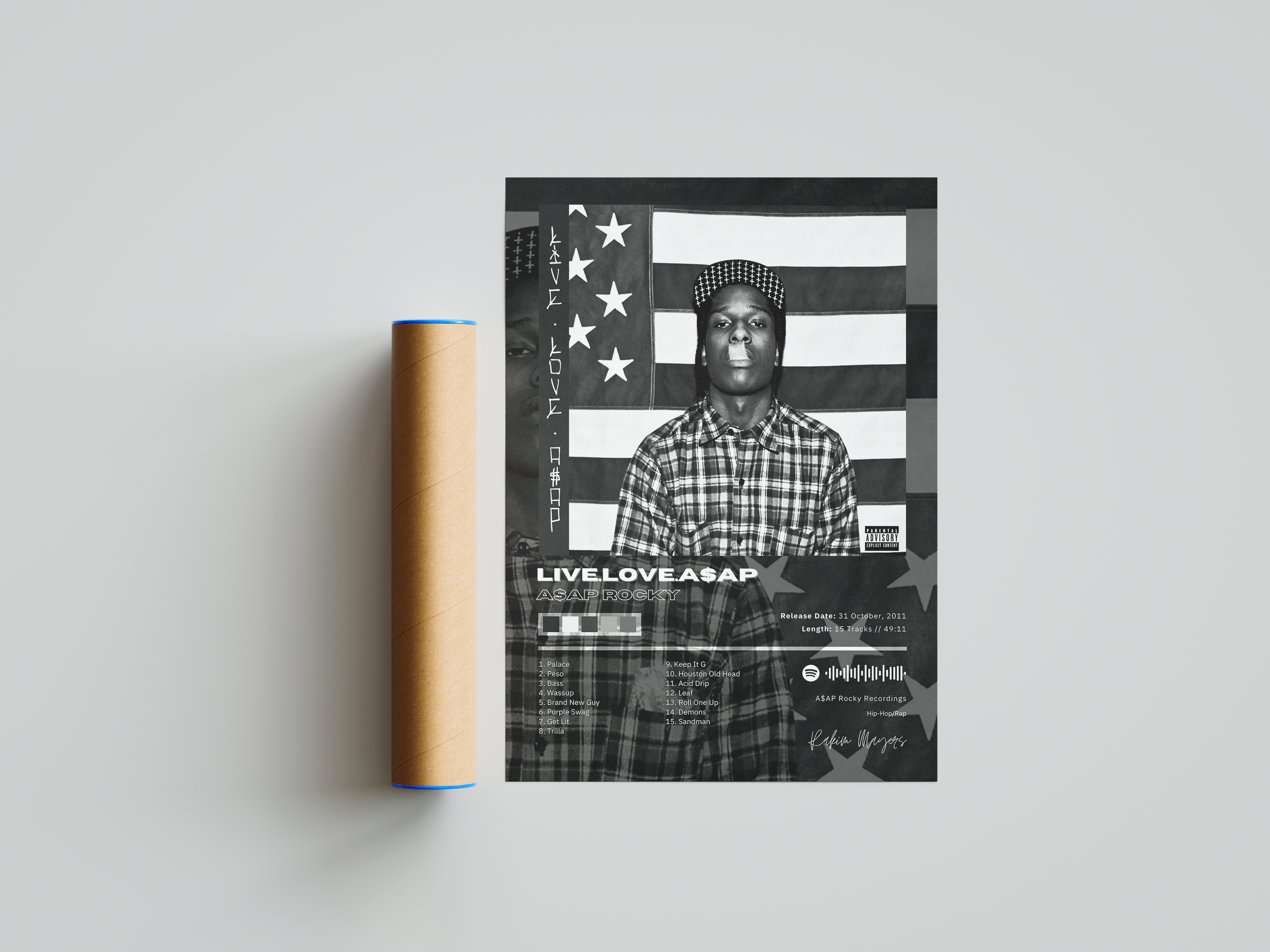 Asap Rocky 'Live Love A$ap' Album Poster | Hype Posters