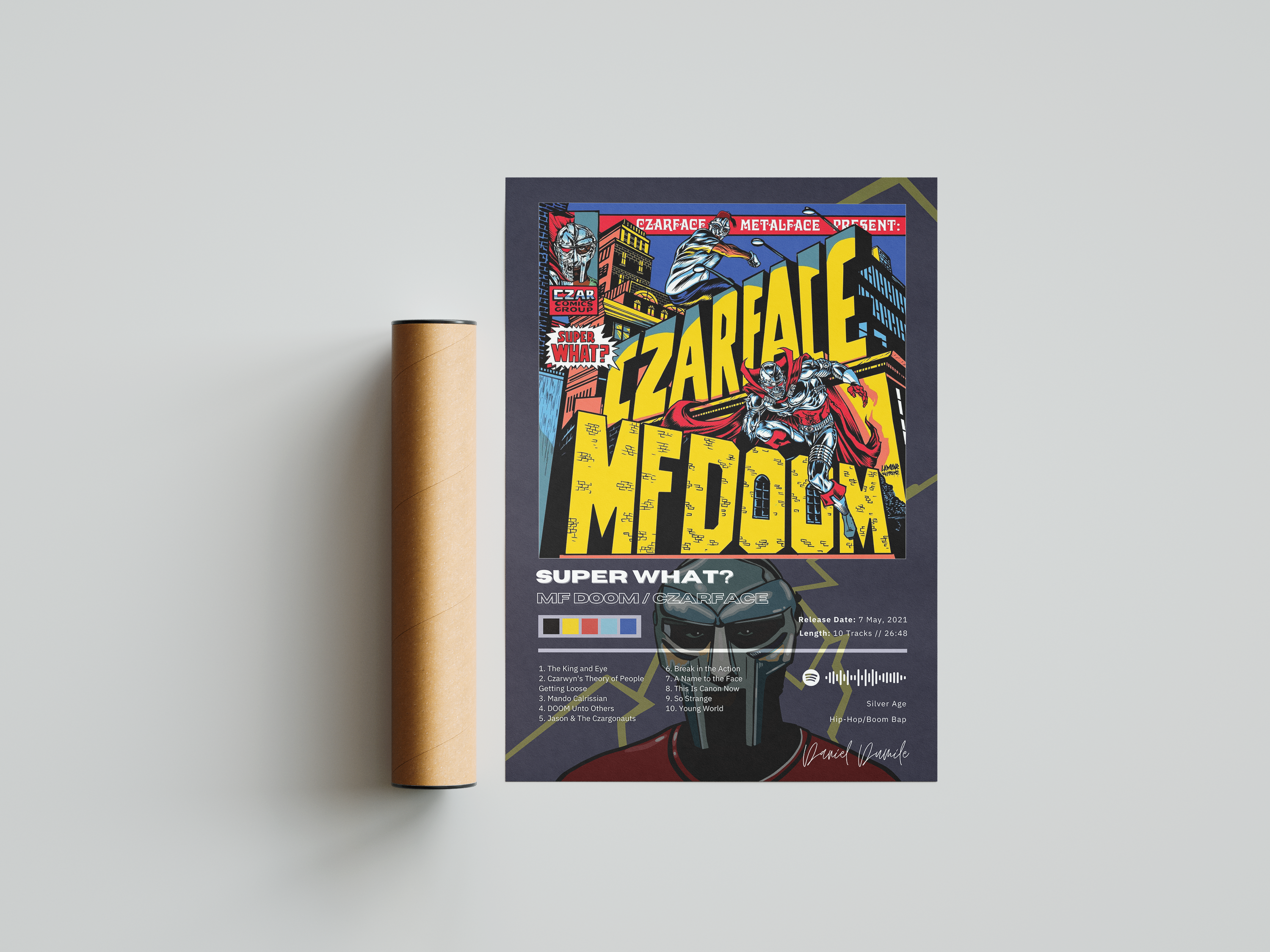 MF DOOM 'Super What?' Album Poster | Hype Posters