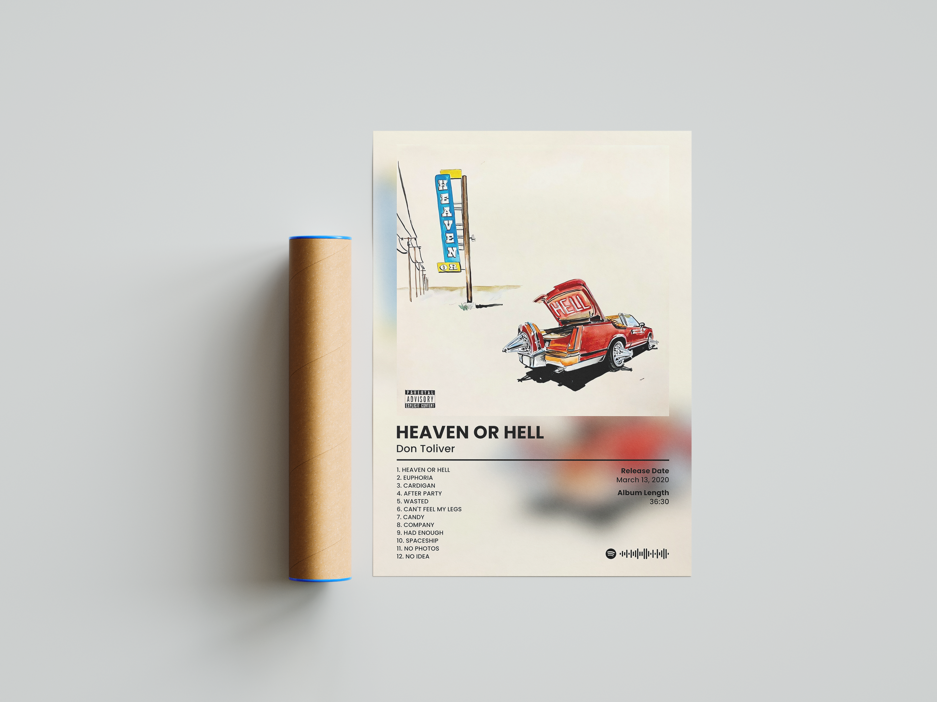 Don Toliver 'Heaven Or Hell' Album Poster | Hype Posters