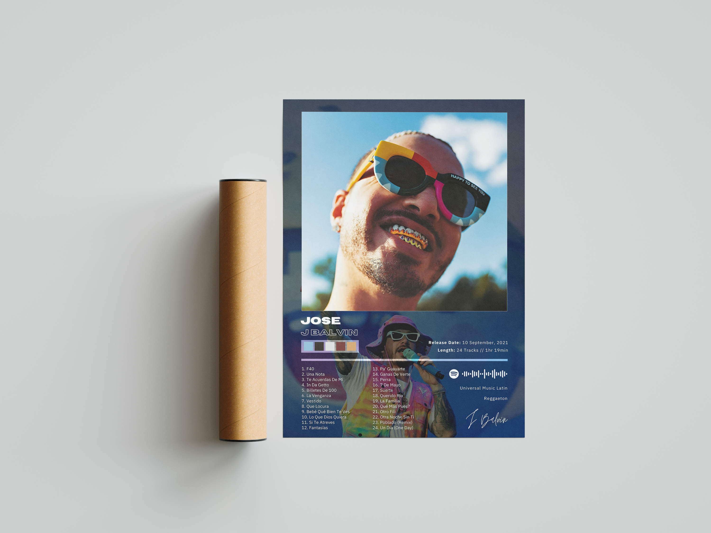 J Balvin 'JOSE' Album Poster | Hype Posters