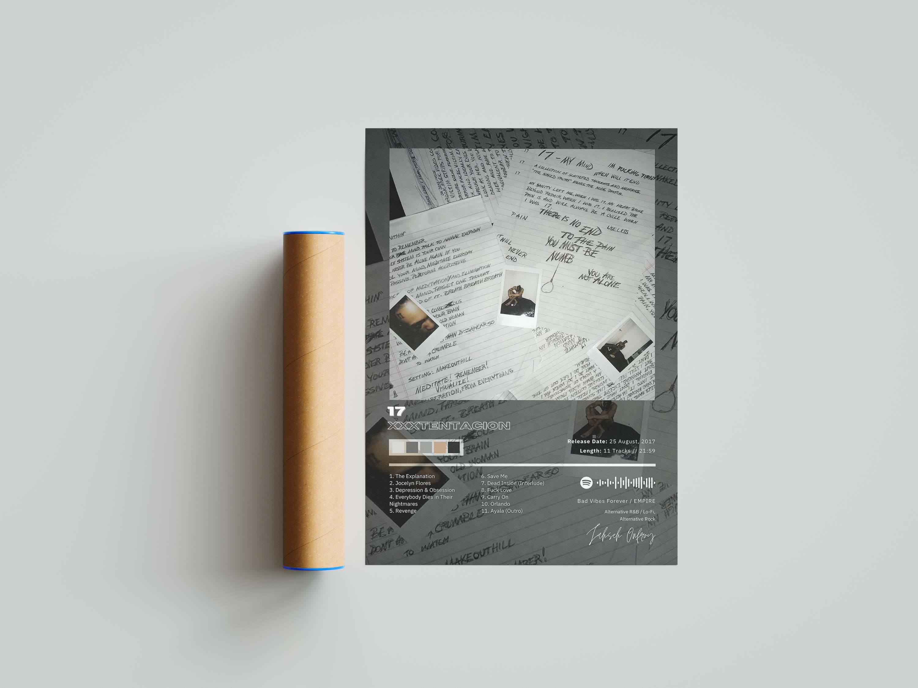 XXXTENTACION '17' Album Poster | Hype Posters