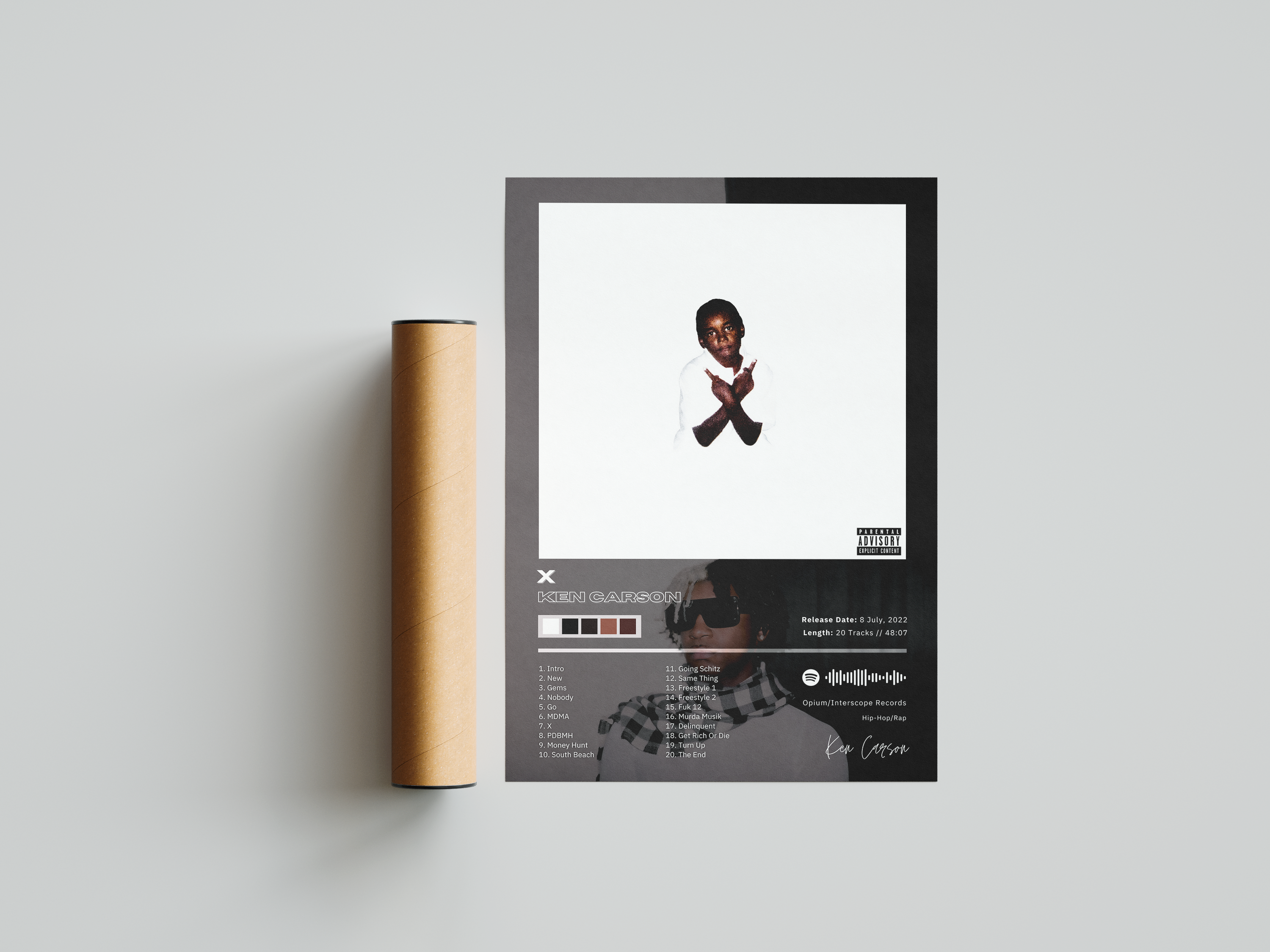 Ken Carson 'X' Album Poster | Hype Posters